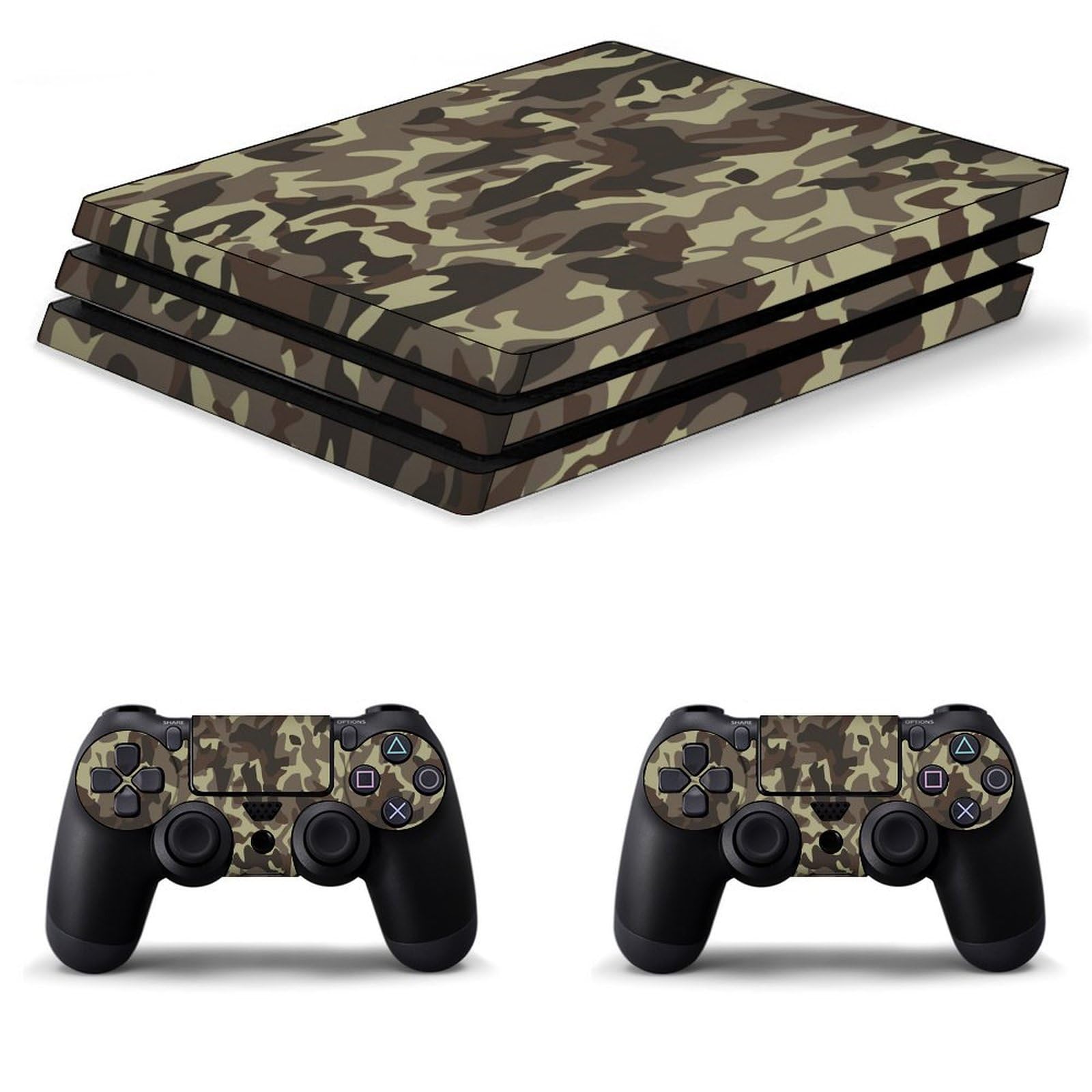 Amazon.co.jp: PS4 スキンシール 迷彩柄 カモフラ PS4本体とゲーム 