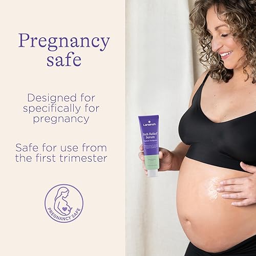 Miniatura 4 de Lansinoh Suero antipicazón para madres embarazadas, cuidado de la piel con picazón, crema para el embarazo, cuidado de la piel prenatal y posnatal,