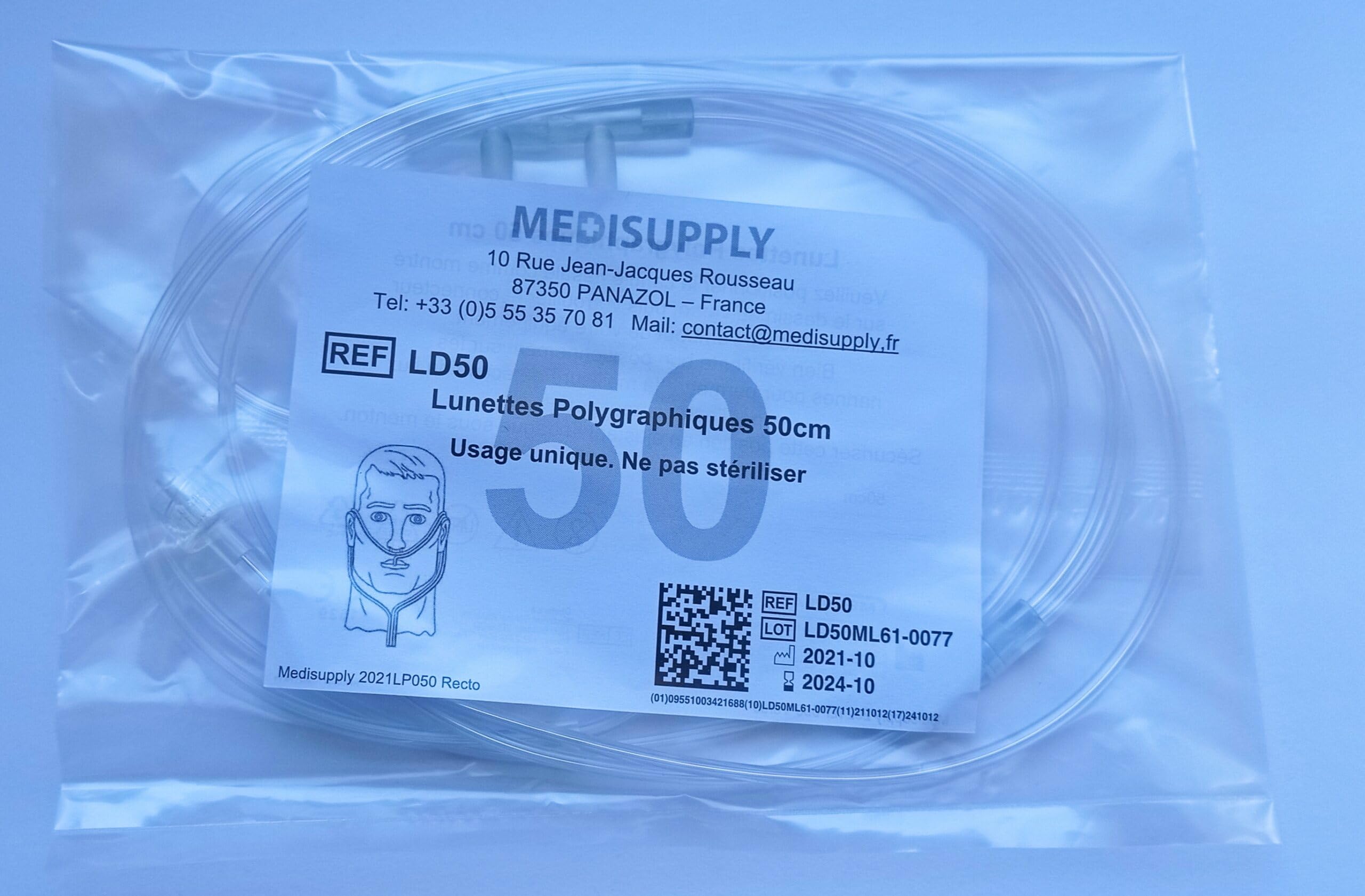 Lunette polygraphique standard 100cm en boîte de 50 unités pour diagnostic - 3