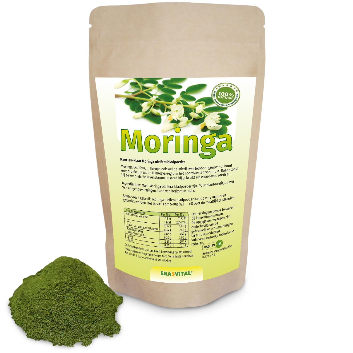 Moringa Oleifera Pulver Vegan in die tägliche Ernährung (1000 g (1er Pack))