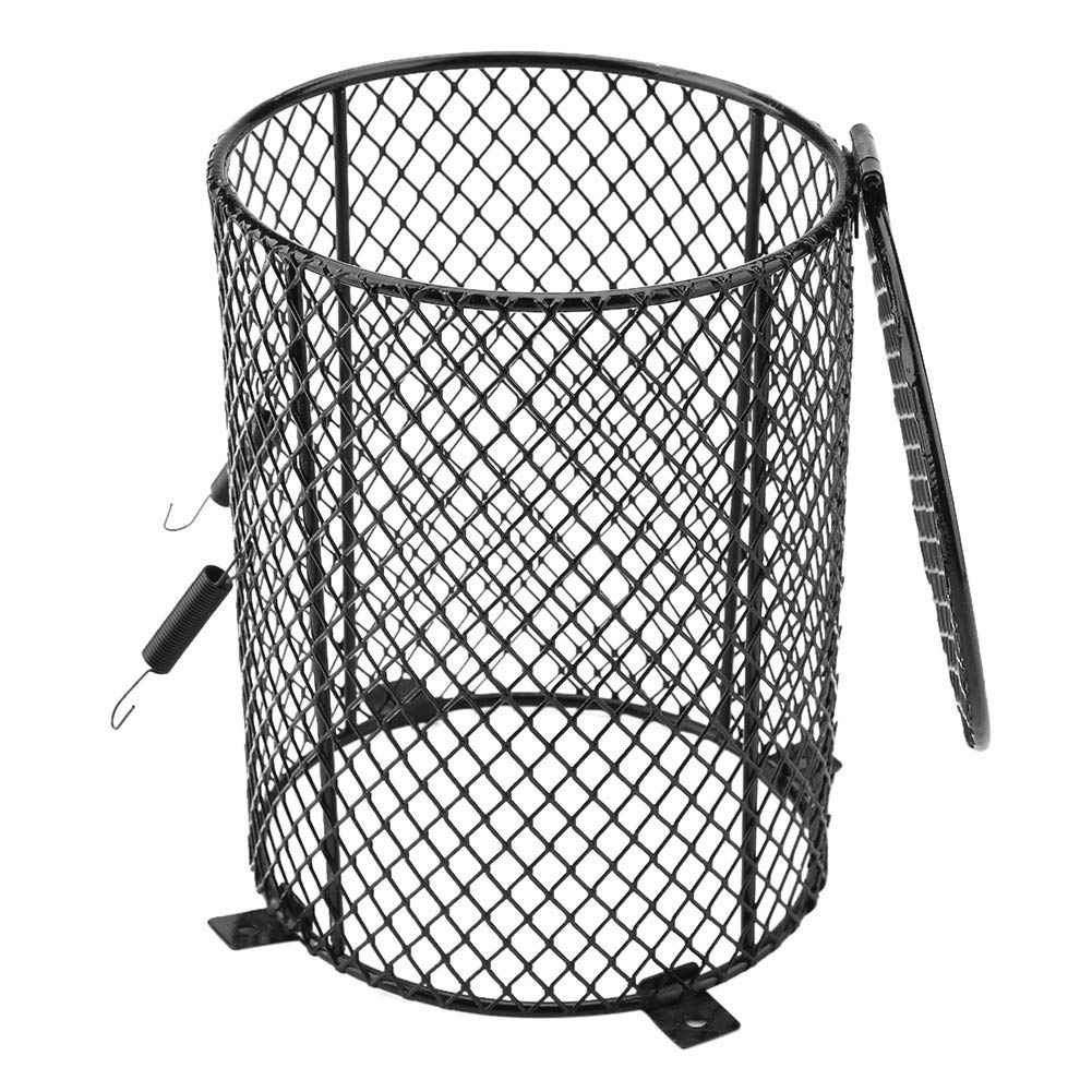 Cubierta de la lámpara del reptil, pantalla de la lámpara calefactora del reptil Pantalla antideslizante de la cubierta de la malla para la serpiente del reptil de la serpiente del anfibio(Cilindro)