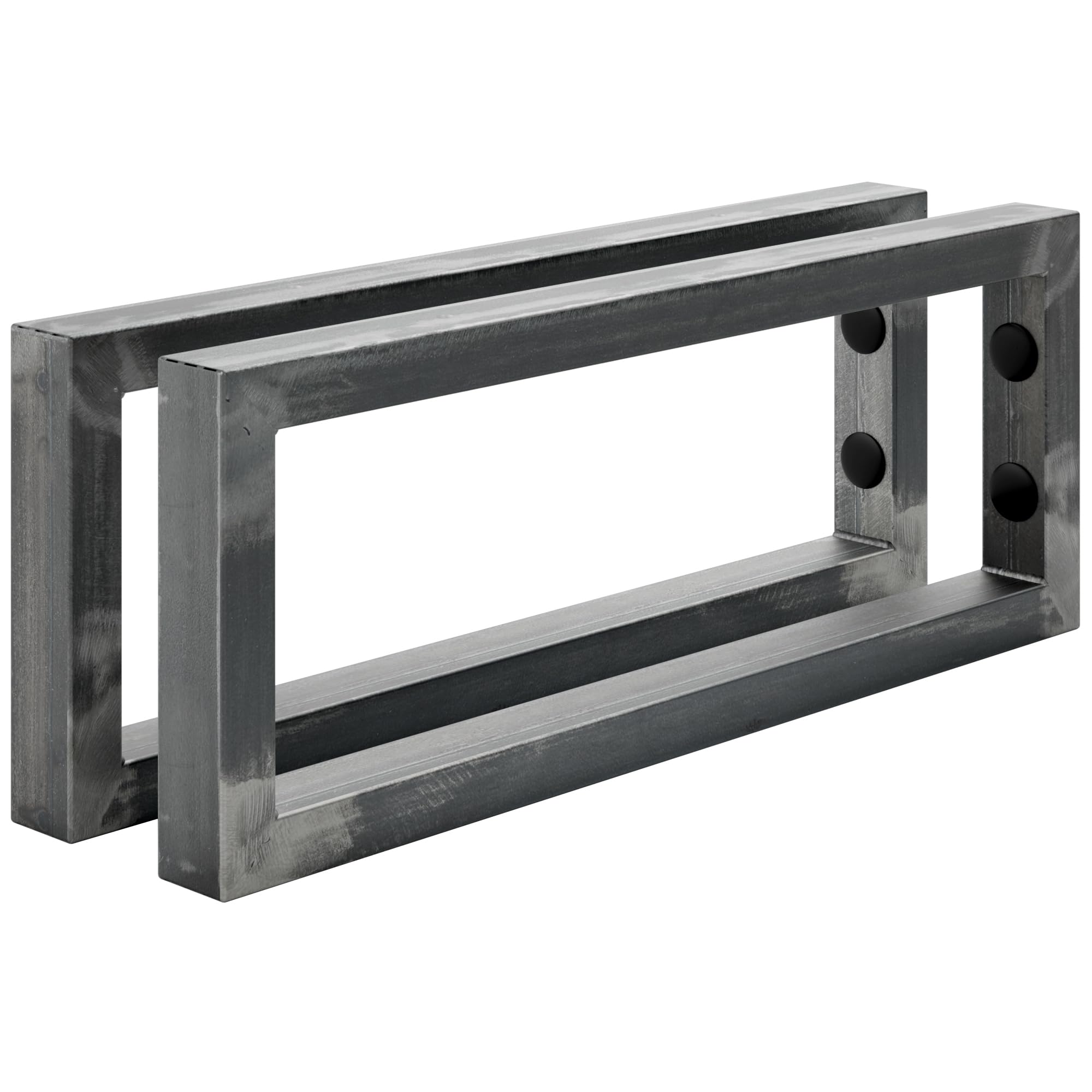 HOLZBRINK Équerre étagère Murale 45x15 Cm HLA-B (2 Pc.) | Équerres Pour Etagères Murales Dans Cuisine, Salon, Support Mural Salle De Bain | Coleur : Noir