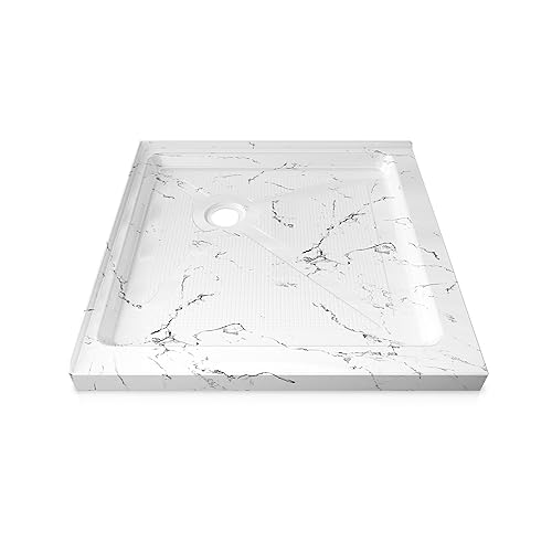 CKB 36x36 Inch Shower Base, Corner Drain Shower Pan and