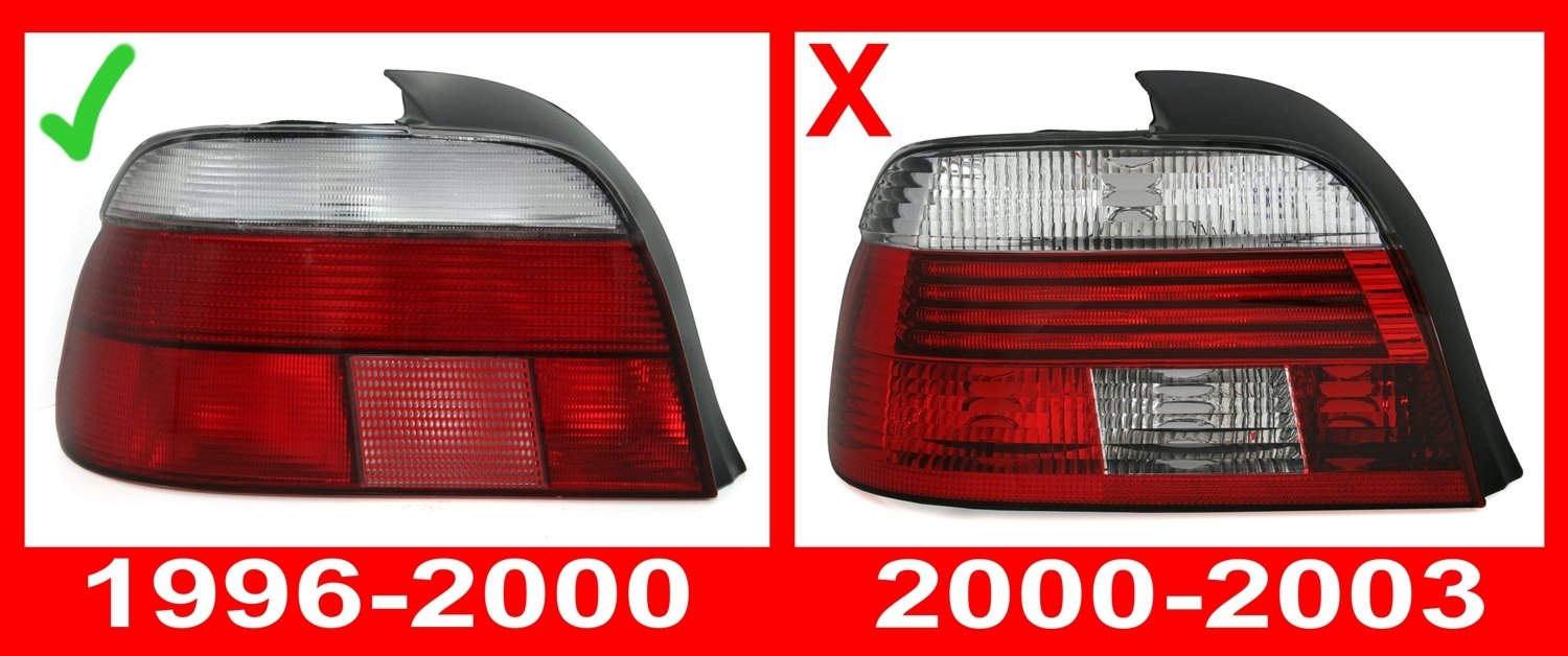 AD Tuning GmbH & Co. KG 960072, Set di fanali Posteriori, Colore Rosso/Nero