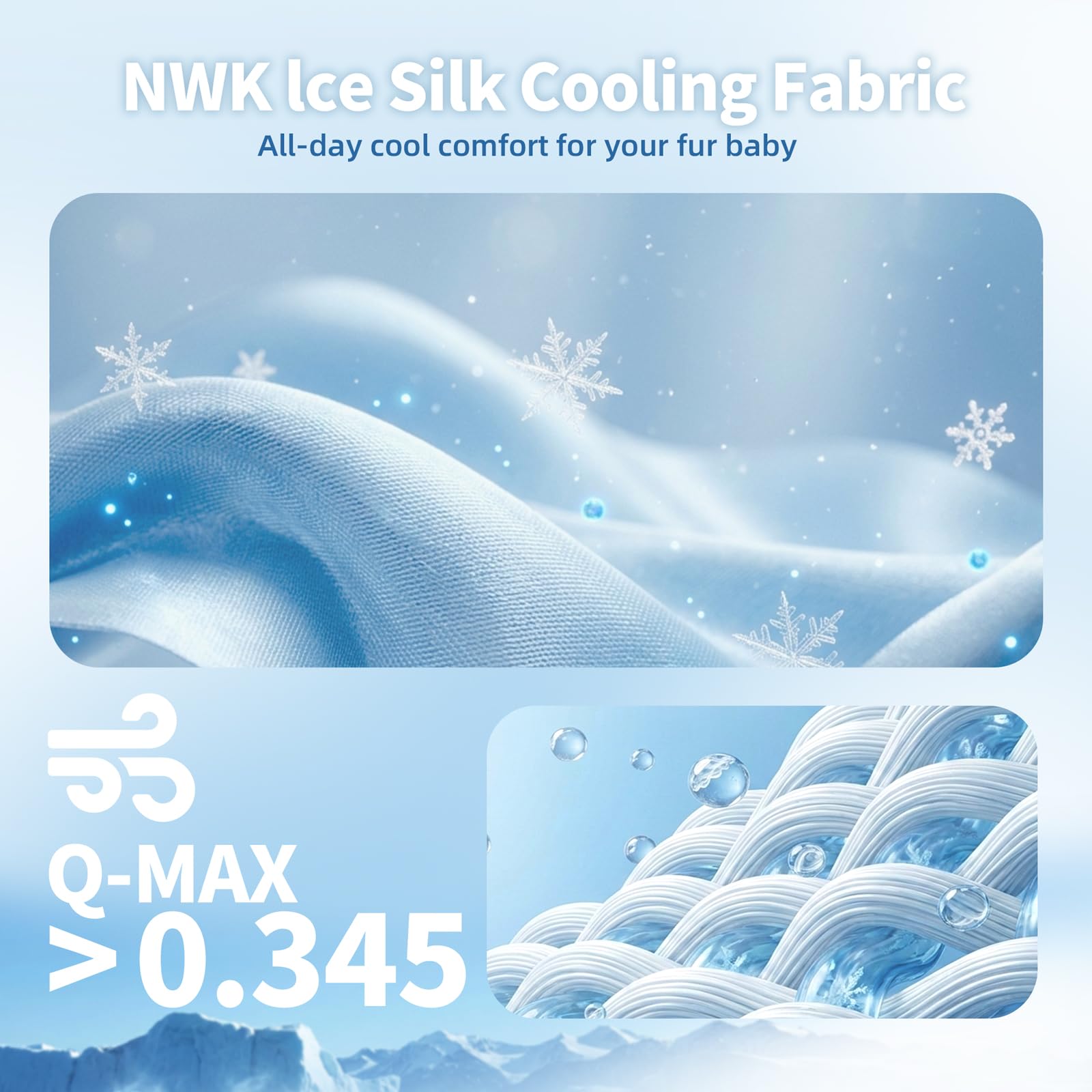 NWK 4 alfombrillas de refrigeración para perros, de seda helada, para perros y gatos, manta portátil y lavable para mascotas, asientos de coche, camas para verano (mediano (27.5 x 20 x 0.3 pulgadas