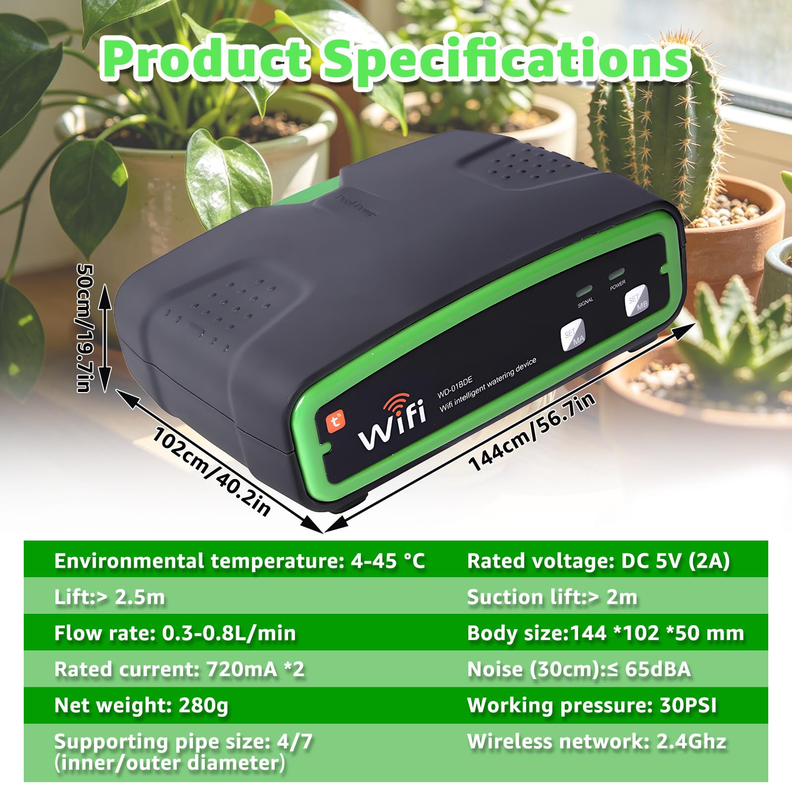 Doppia Pompa Irrigazione Automatica Vasi con Memoria Spegnimento e Rumore 30dB Kit Irrigazione a Goccia per Piante in Vaso Balcone Verdura Persone Impegnate