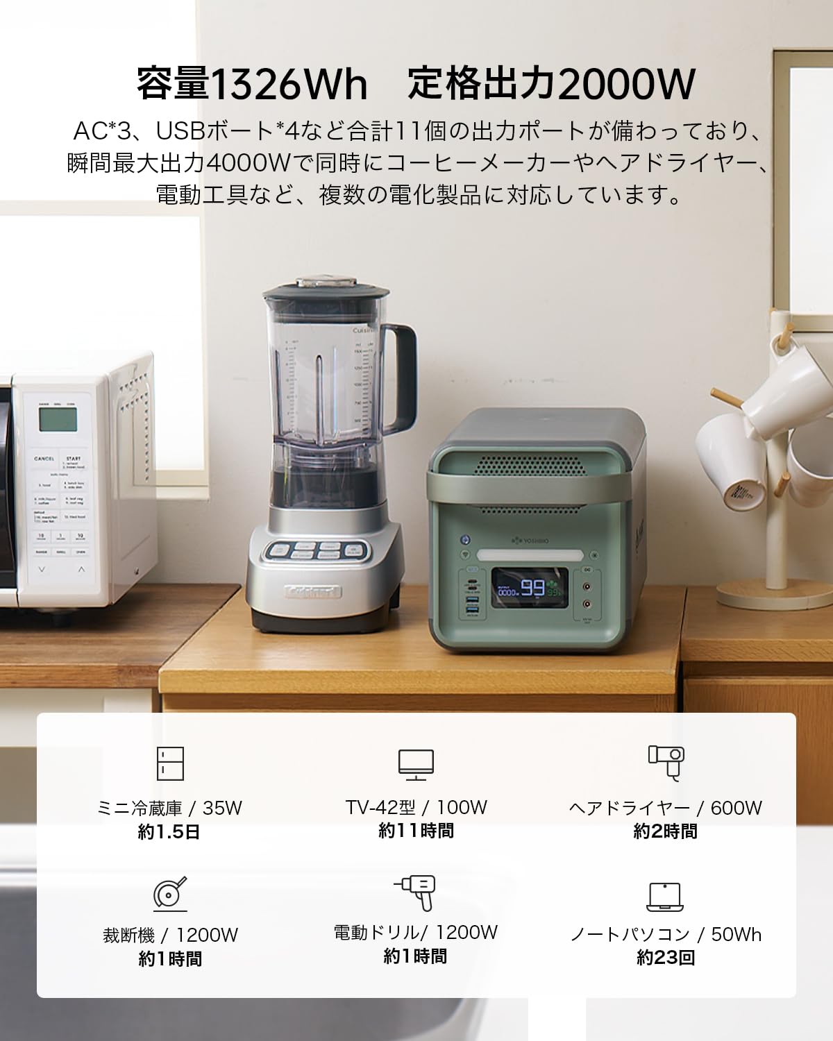 Amazon.co.jp: YOSHINO ヨシノ 固体電池 ポータブル電源 ソーラー