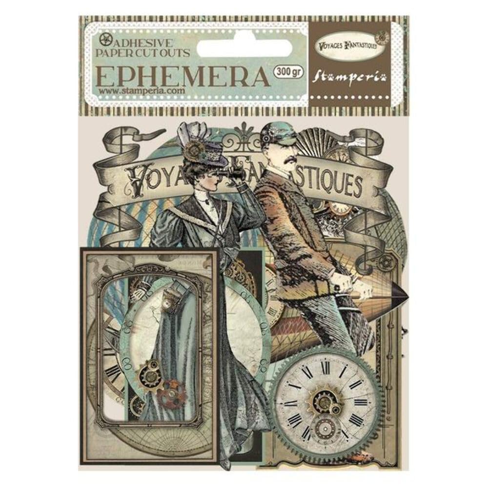 Stamperia Ephemera Voyages Fantastiques multicolore, réveillez votre créativité