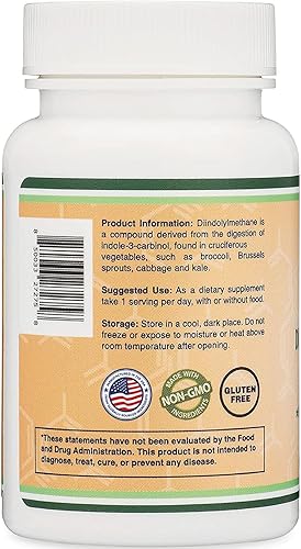 Miniatura 4 de Suplemento DIM para mujeres y hombres (suplemento de bloqueo de estrógeno de diindolilmetano, tratamiento hormonal para el acné, equilibrio hormonal
