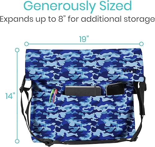 Miniatura 6 de Vive Bolsa XL para silla de ruedas, impermeable, resistente a los arañazos, doble costura, lavable a máquina, accesorio para adultos, personas