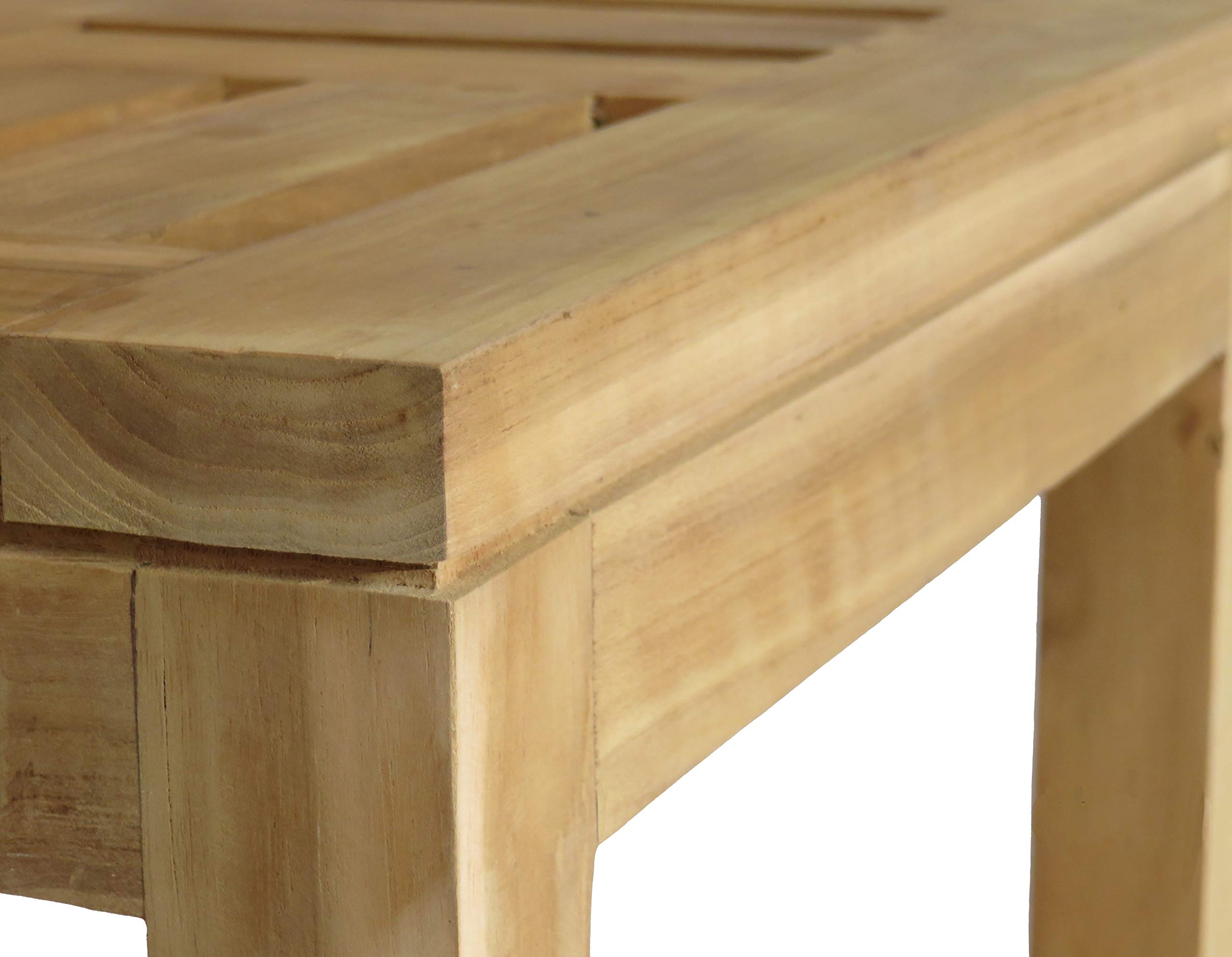 SALENTO - Table basse carrée d'extérieur en Teck d'Indonésie 45x45 cm