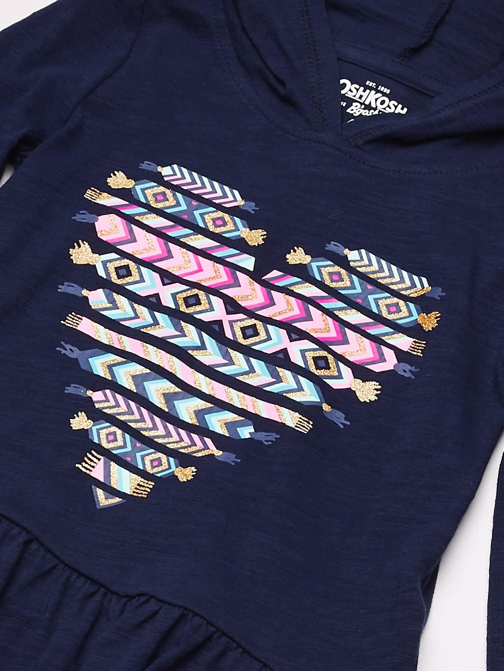 OSHKOSH B'GOSH Girls' Sequin Pullover Hoodie - Image 2