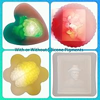 Vista 6 de BBDINO Kit de fabricación de moldes de silicona, silicona líquida súper elástica para hacer moldes de 70.6 onzas, goma de silicona suave de curado