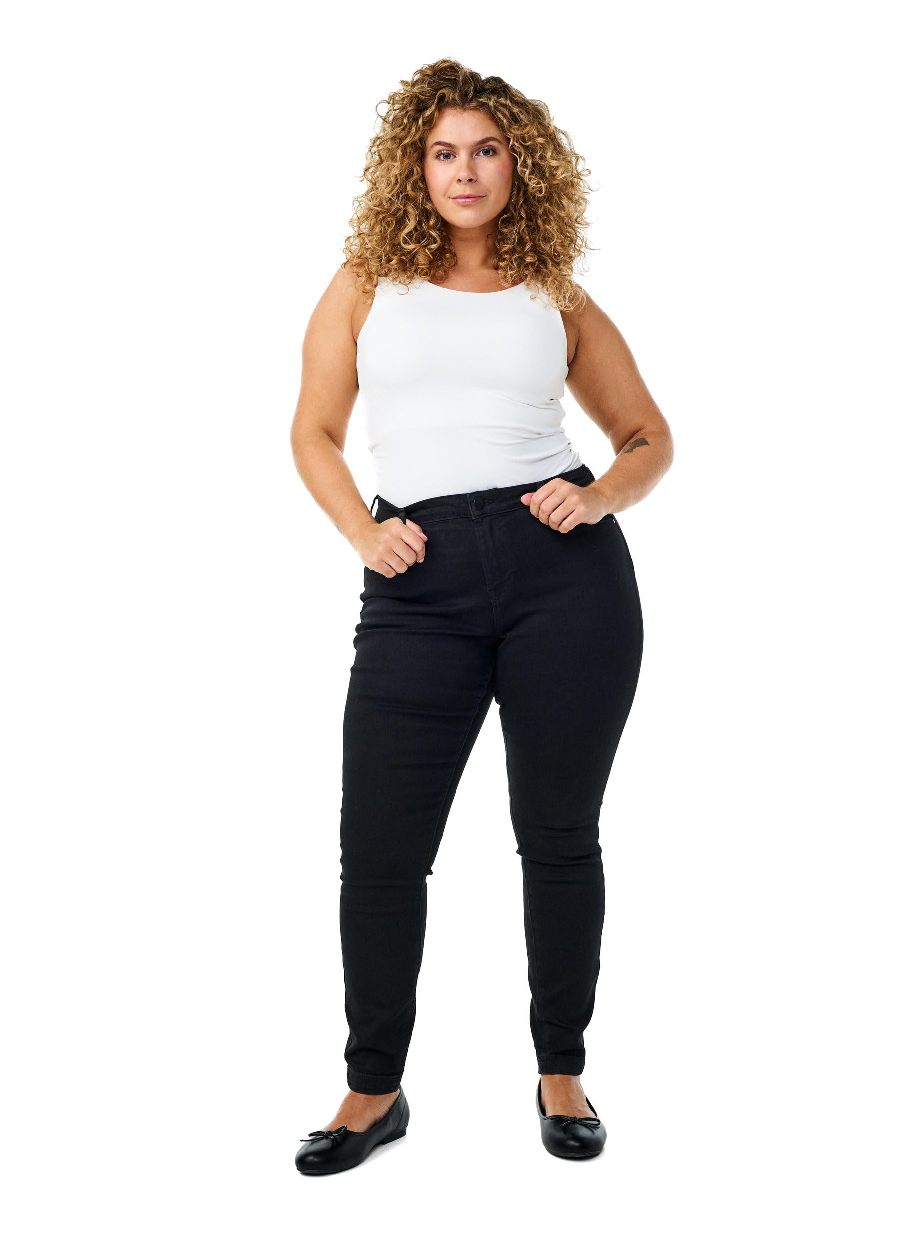 Zizzi Damen Große Größen Jeggings Baumwolle Stretch Größe 42-60