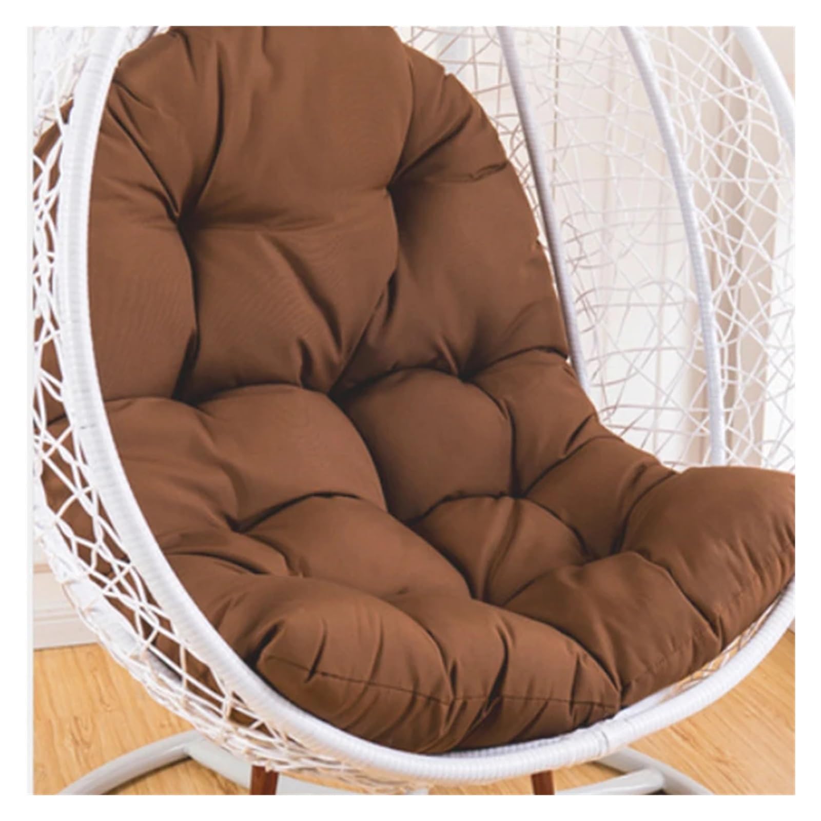 RRYPBOVG Hanging Chair Cushion 120x80cm Swing Hanging Basket Seat Cushion Hammock Egg Chair Pad Outdoor Garden Balcony Thicken Rocking Swing Chairs Cushion(2 Without Chair)