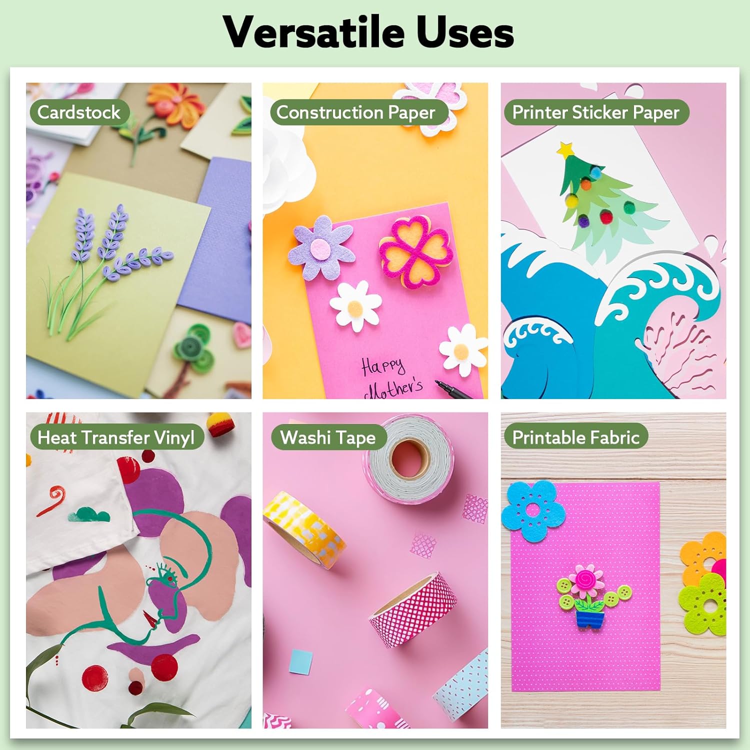 24 Pack Cutting Mat for Cricut Bulk, 12x12 Inch (Light, Standard, Strong), Vinyl Mat Variety Adhesive Mats for Cricut Explore Air/Air 2/One/Maker