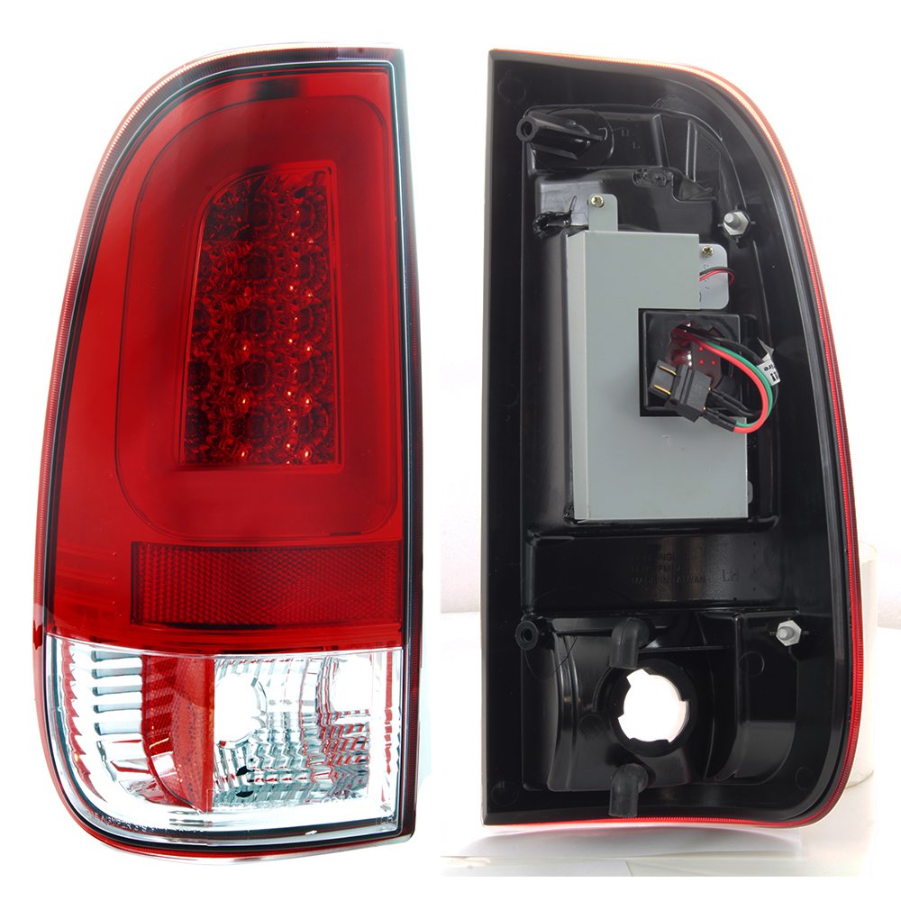 LED Built-In" 1997-2003 Ford F150 F250 Superduty NEON TUBE Tail Lights Assembly - Foto 11