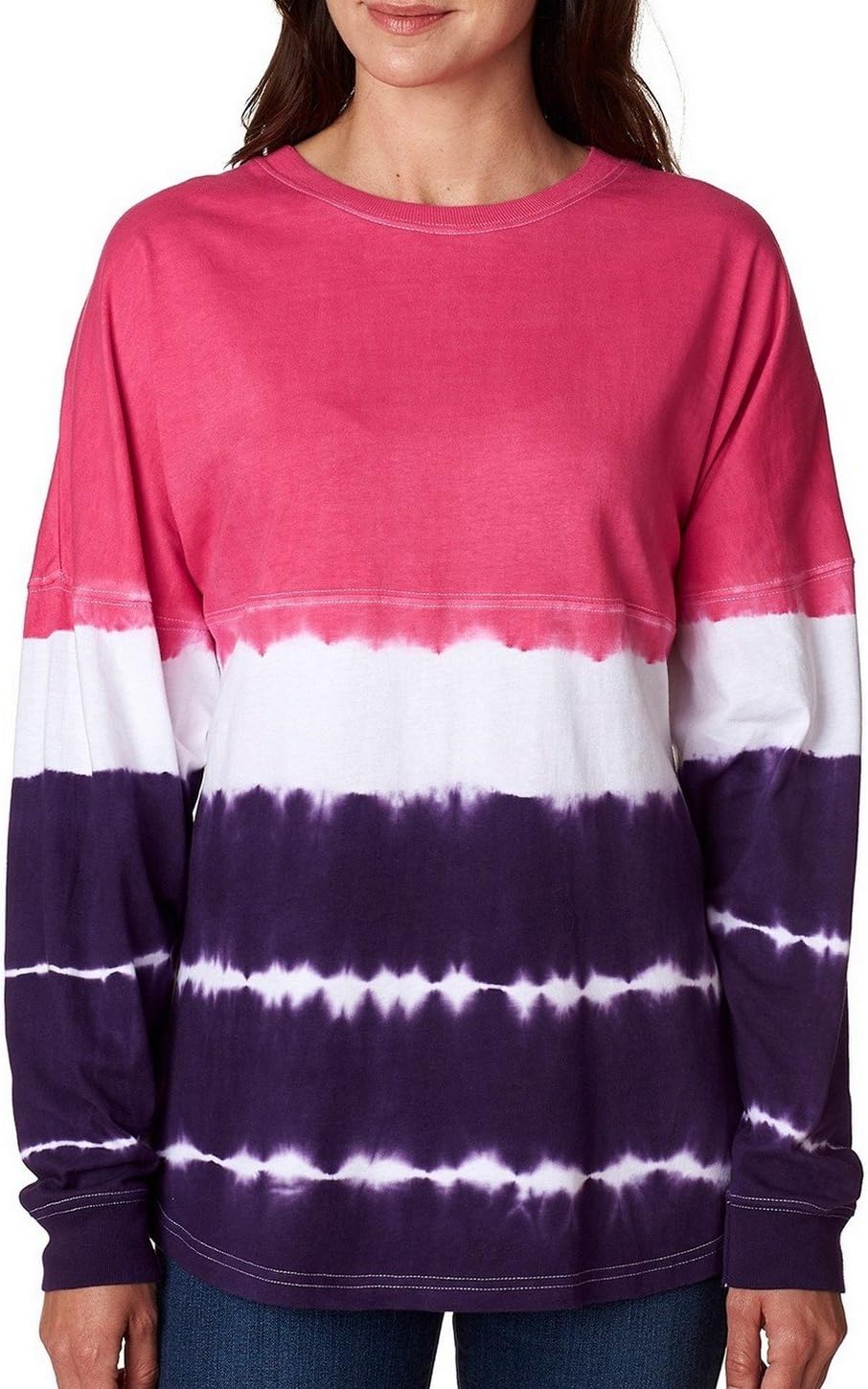 J. America NCAA Womens Ladies game day jersey long sleeve t-shirt