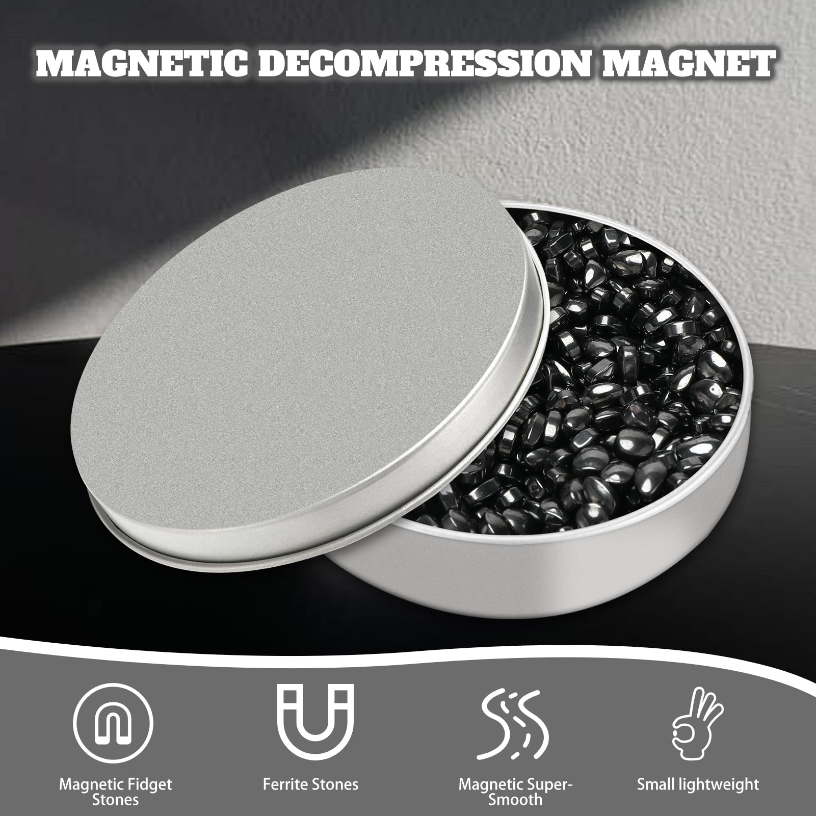 DILABNDA Zwarte onregelmatige magneten stenen, volwassen mini-magneten magneet kubus voor whiteboard, koelkast, kantoor, thuis, keuken (Pack van 24