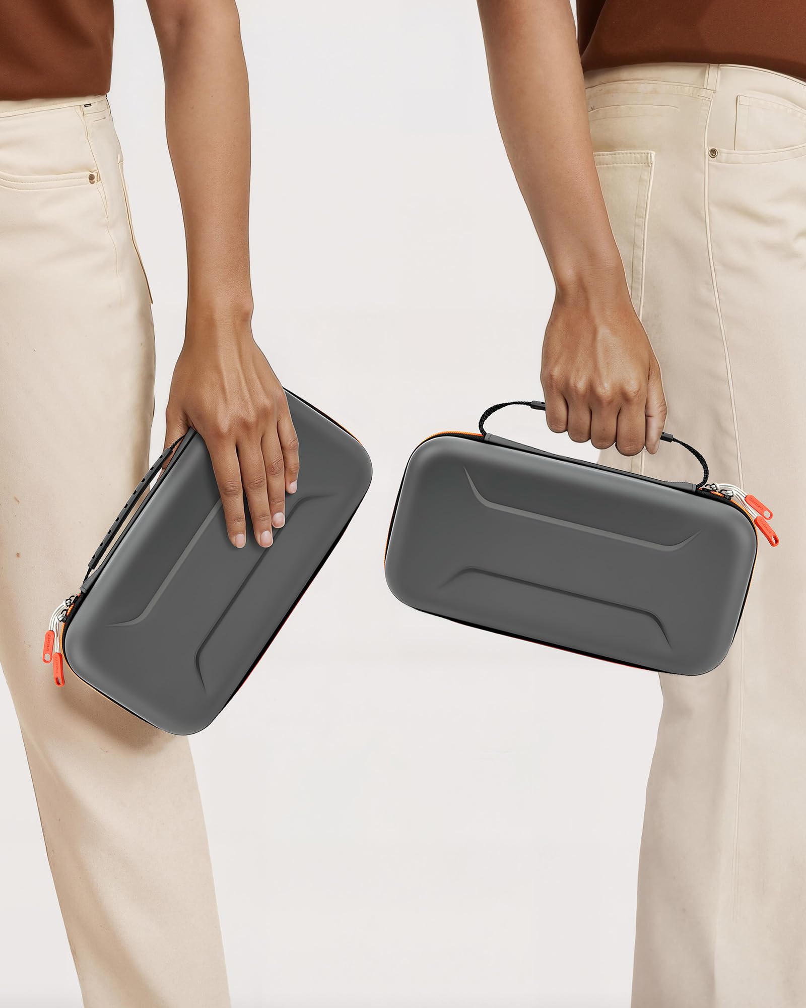 TRANSNOVO Funda para Nintendo Switch 2 (2025), Estuche de Transporte con 12 Cartuchos de Juego, Funda Protectora rígida de Viaje para Consola Nintendo Switch 2, Cargador y Accesorios, Gris