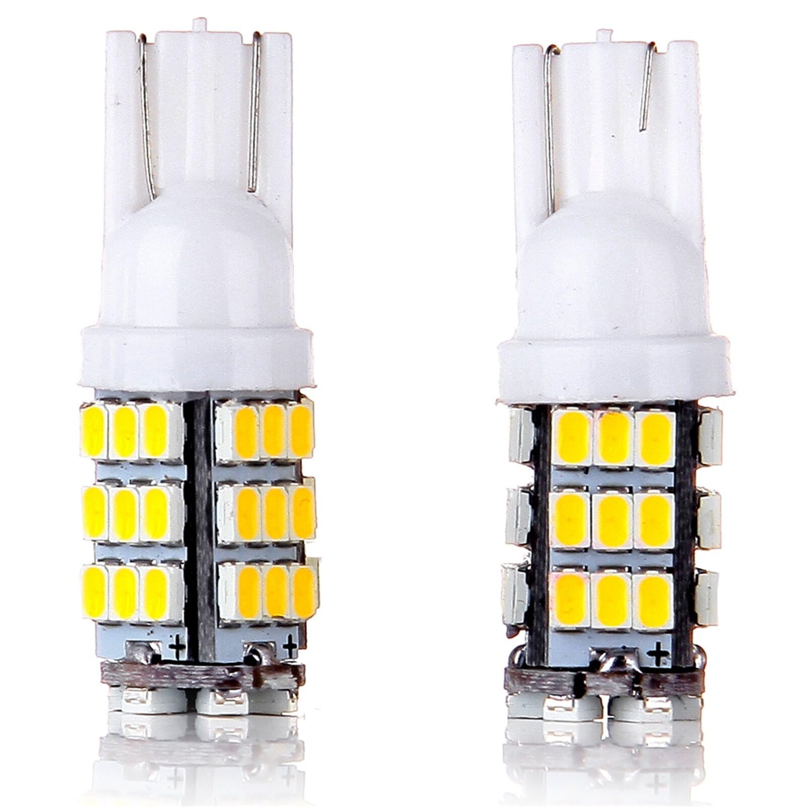 LBRST 50x T10 42-3528-SMD Warm White LED Interior Light bulbs License Plate Lights Dome Map Lights 168