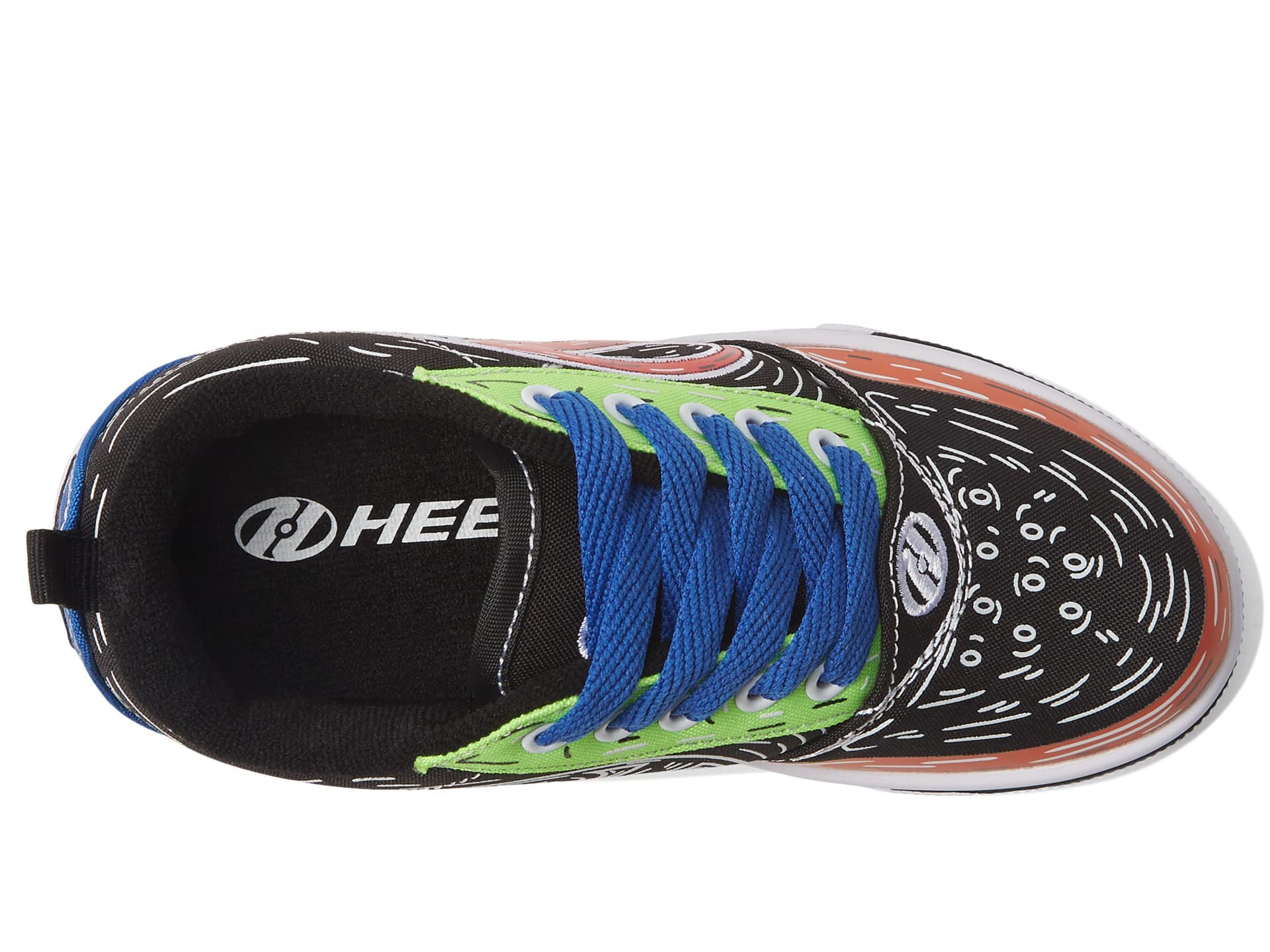 HEELYS Pro 20 Prints (Little Kid/Big Kid/Adult) Black/Multicolor 7 Men's, 8 Women's M