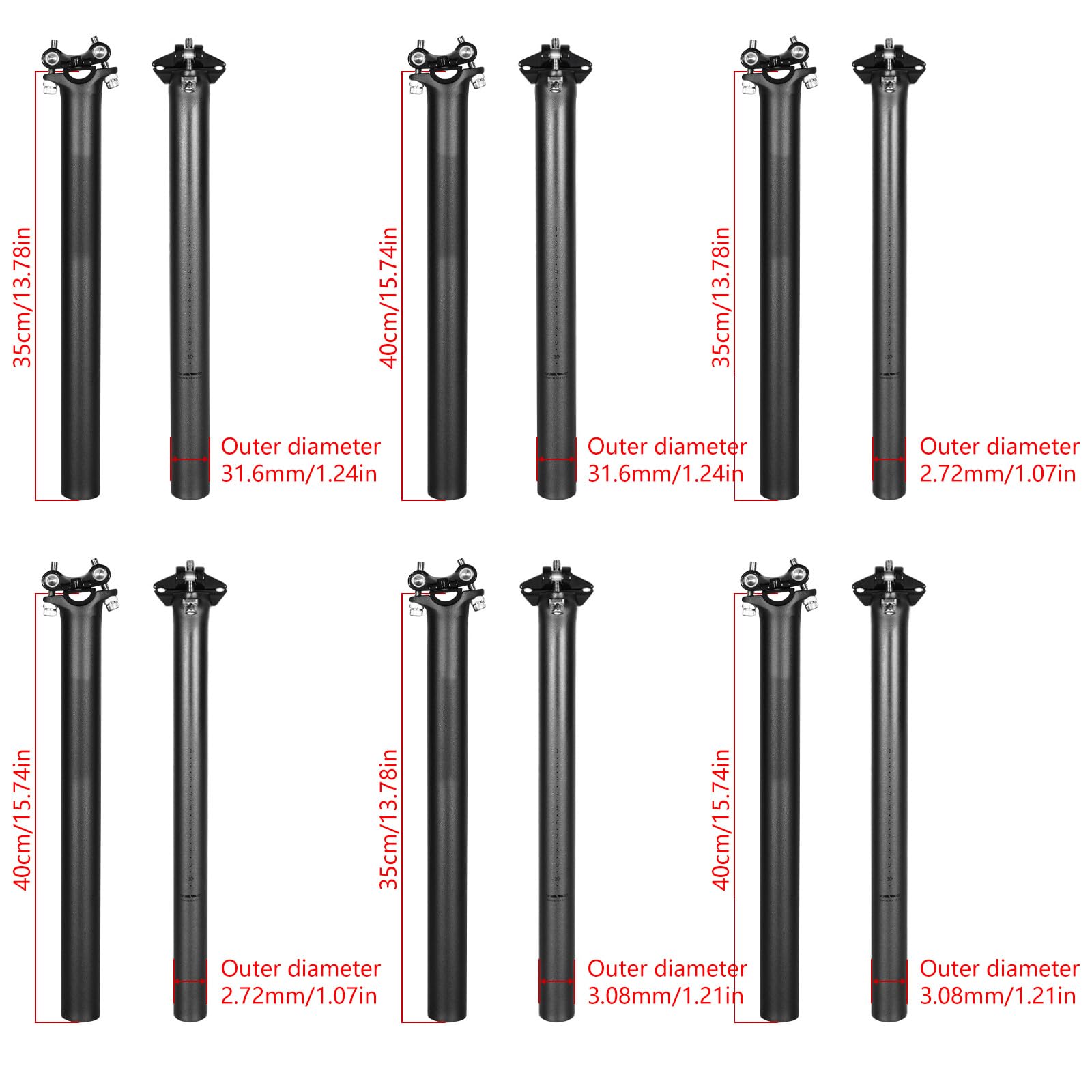 Aluminium-Legierungen, Kissen, Sitzstütze, Straßenfahrräder, Sattelstütze, Vorbaurohr, Fahrrad-Zubehör, langlebig, Fahrrad