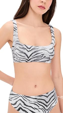 Good American Womens Matte Khloe Bikini Top
