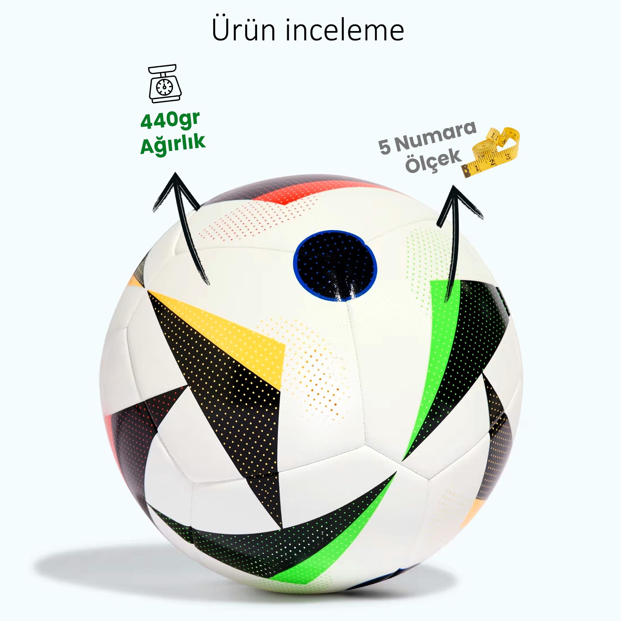 Hsport Futbol Topu 2024 Avrupa Dünya Kupası Halı ve Çim Saha Sert Zemin için Dayanıklı Dikişli Maç v