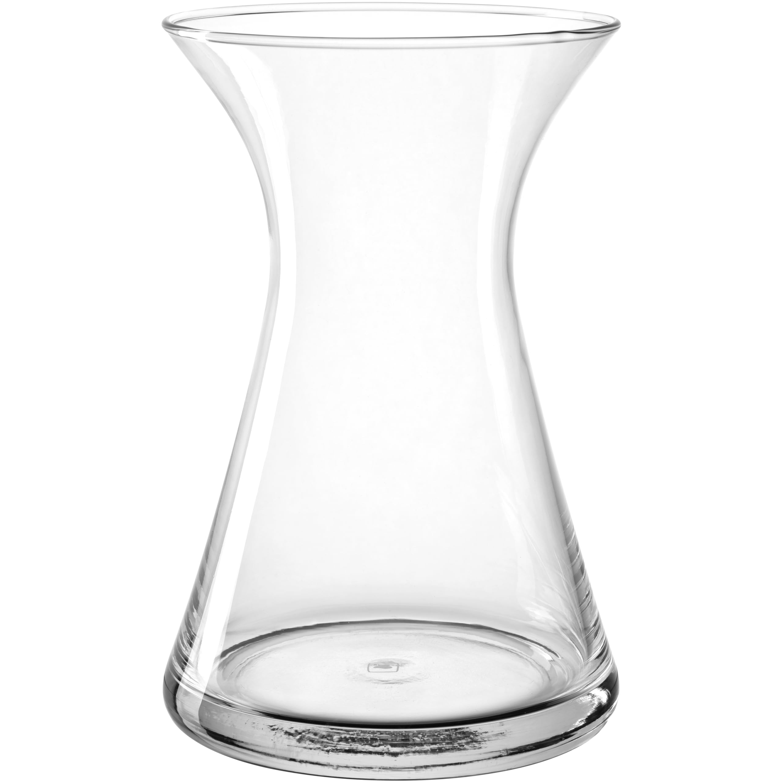 Vase en verre intemporel Leonardo Gia au design classique transparent
