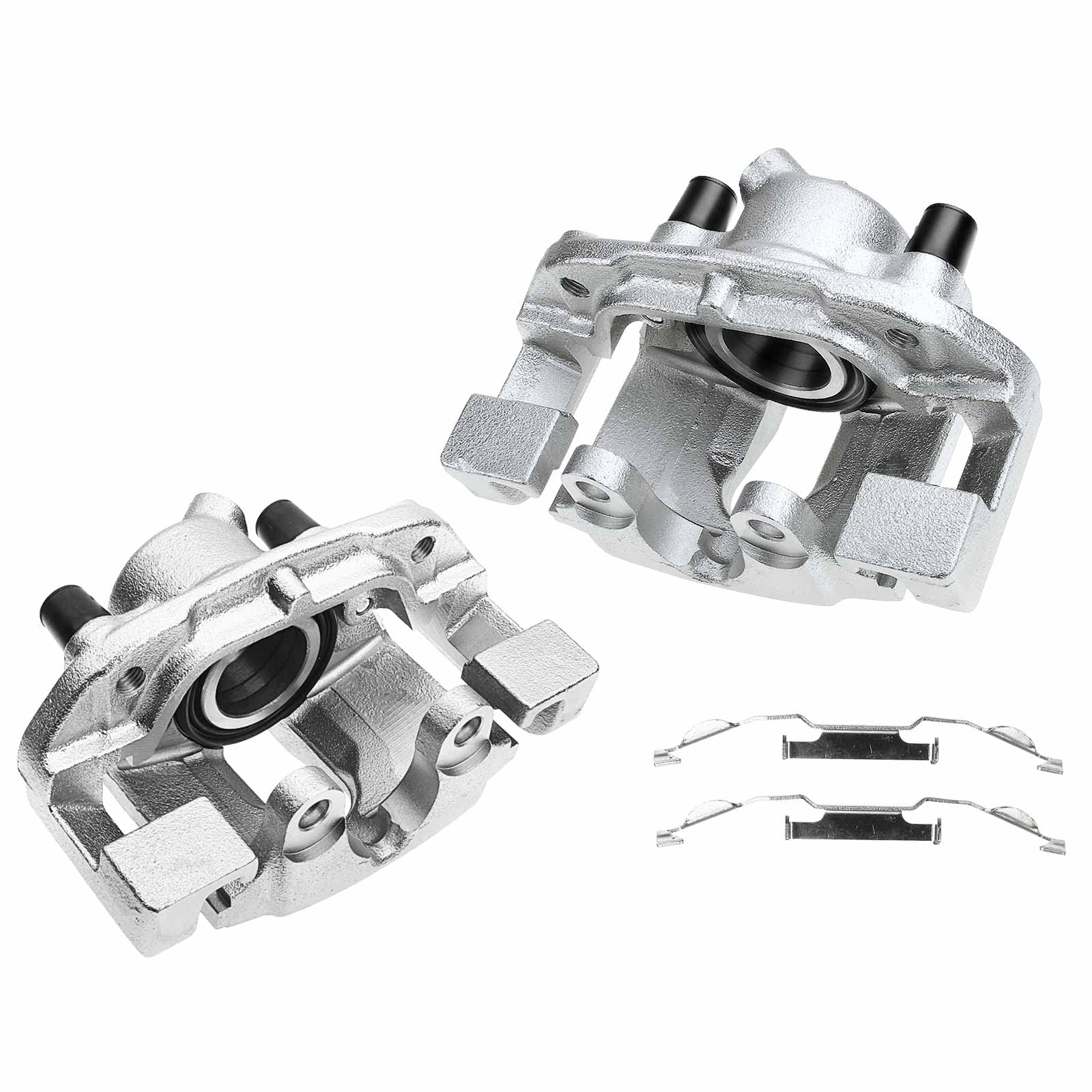Frankberg 2x Bremssattel Bremszang Vorne Links Rechts mit Halter (Lochabstand Halterung 122mm) Kompatibel mit 3er E46 316i 318d 318i 320d 320i 323i Replace# 14134043