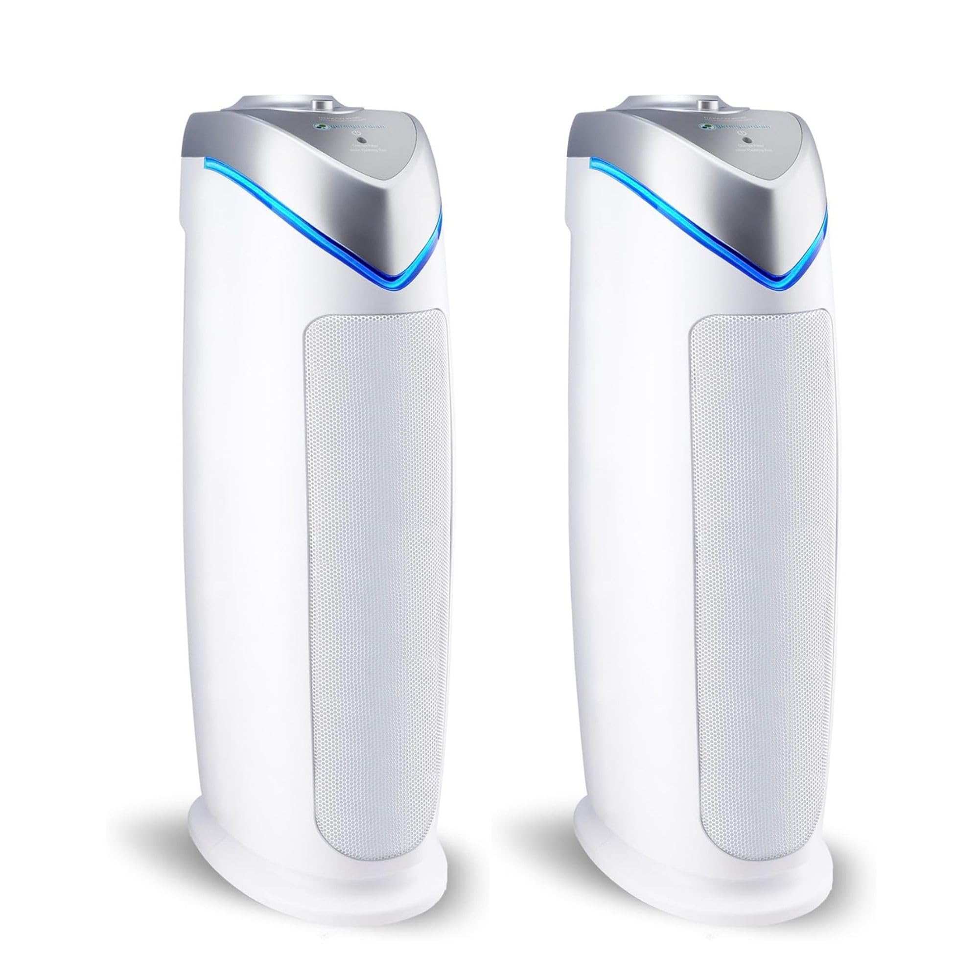 GermGuardian HEPA Air Purifier - Large Room Air Purifier for Bedroom, Office, Dorm, and Home - Filters Pet Dander, Dust, Pollen, Smoke, Scents - AC4825W2PK - 22" Tower - White - 2-Pack