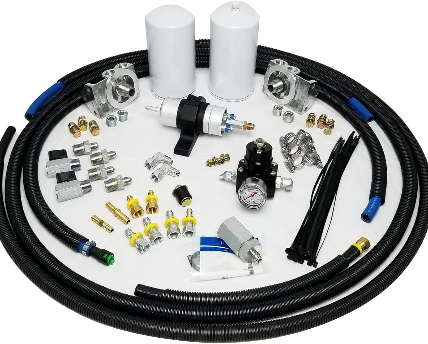Electric Fuel Pump Conversion Kit Compatible with 19941997 OBS Ford F250/F350 7.3L