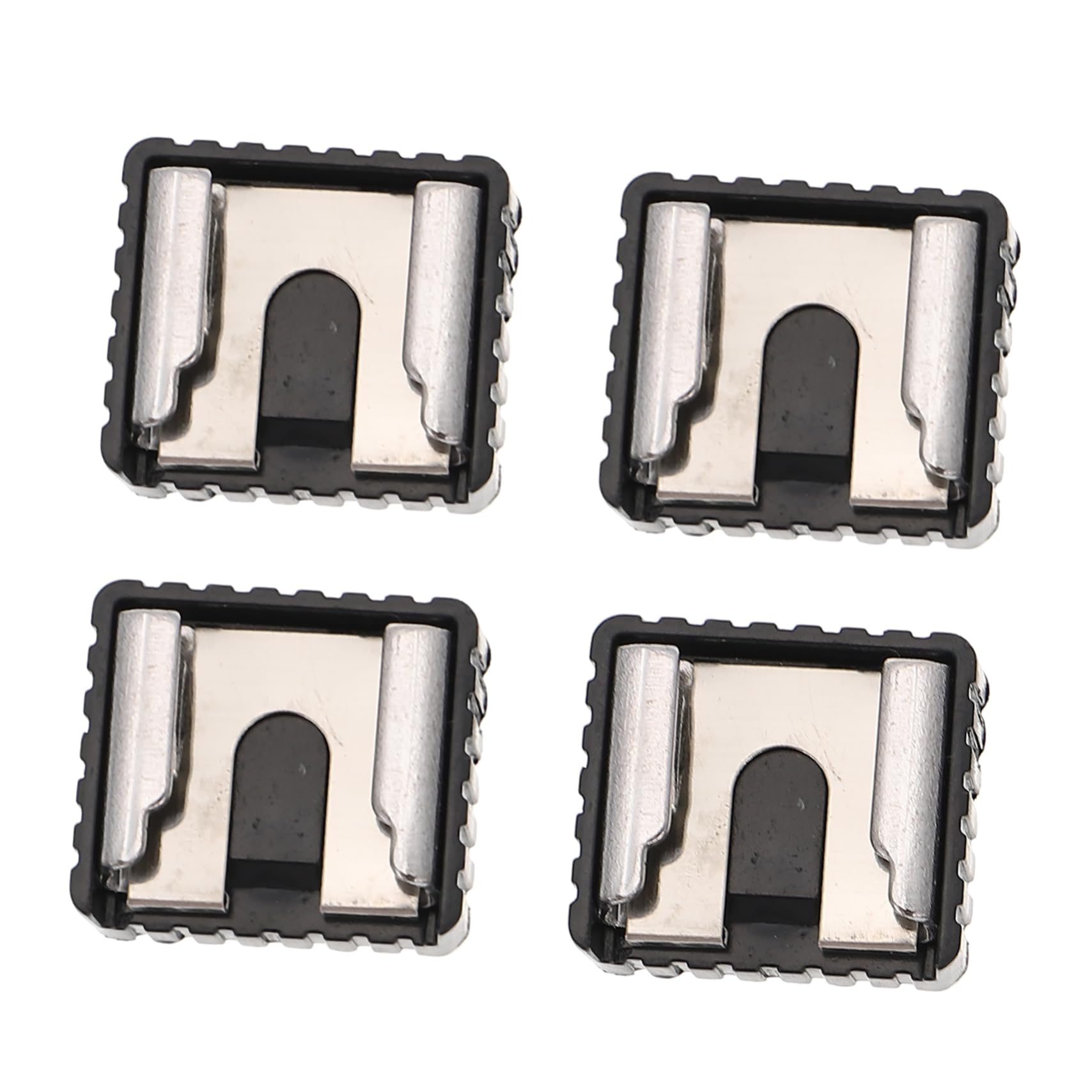 KONTONTY 4sets Hot Shoe Mount Adapter for Camera Quick Release Flash Bracket 1/4 Inch Threaded Mounting 4pcs*4