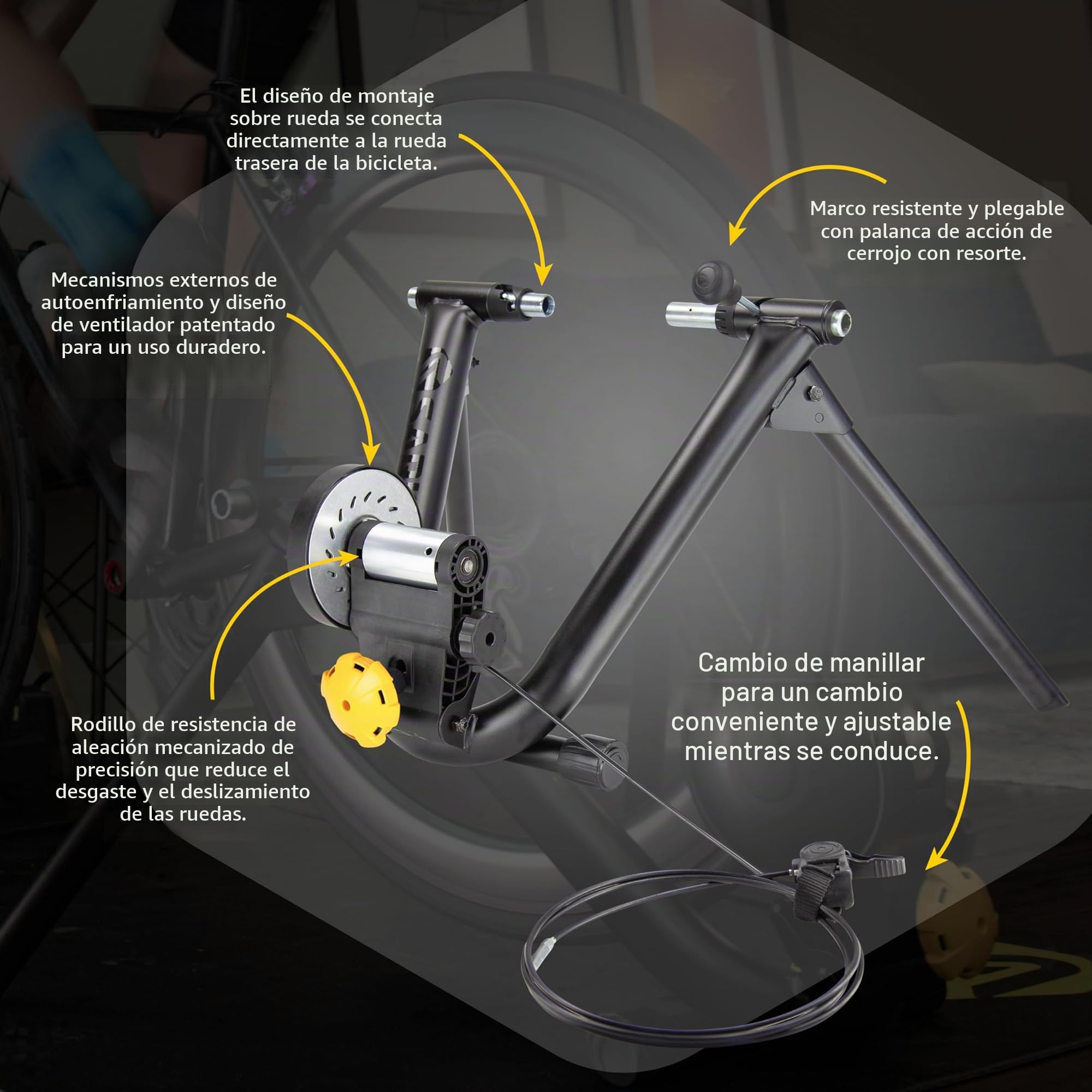 Saris Entrenador de Bicicleta Interior Magnético y Magnético Plus, Resistencia Magnética, Compatible con la Aplicación Zwift