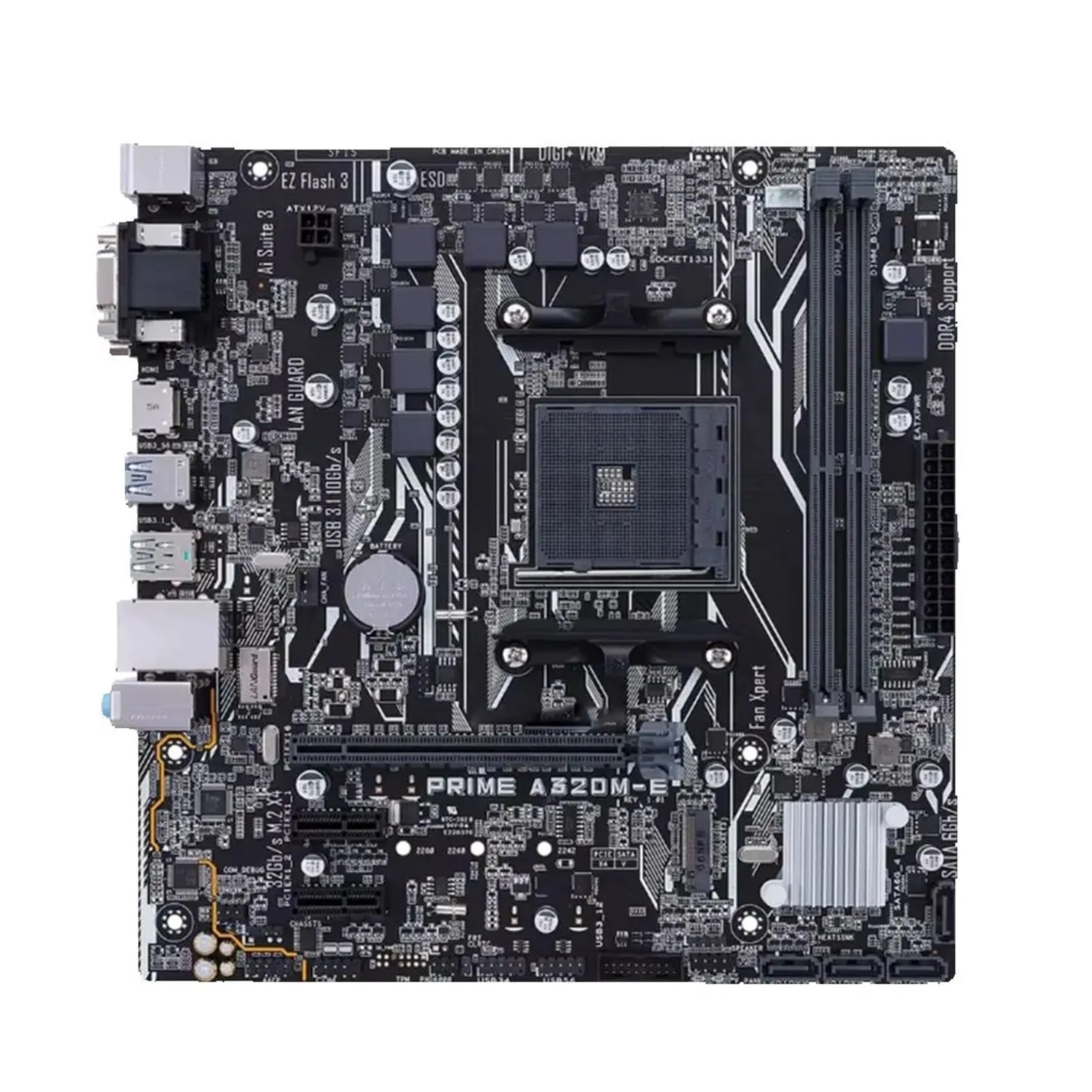Motherboard Scheda madre Fit For ASUS PRIME A320M-E supporta Ryzen 5 5600 7 5700X3D DDR4 3200+(OC) NVME M.2 PCIe 3.0 AM4 scheda mATX