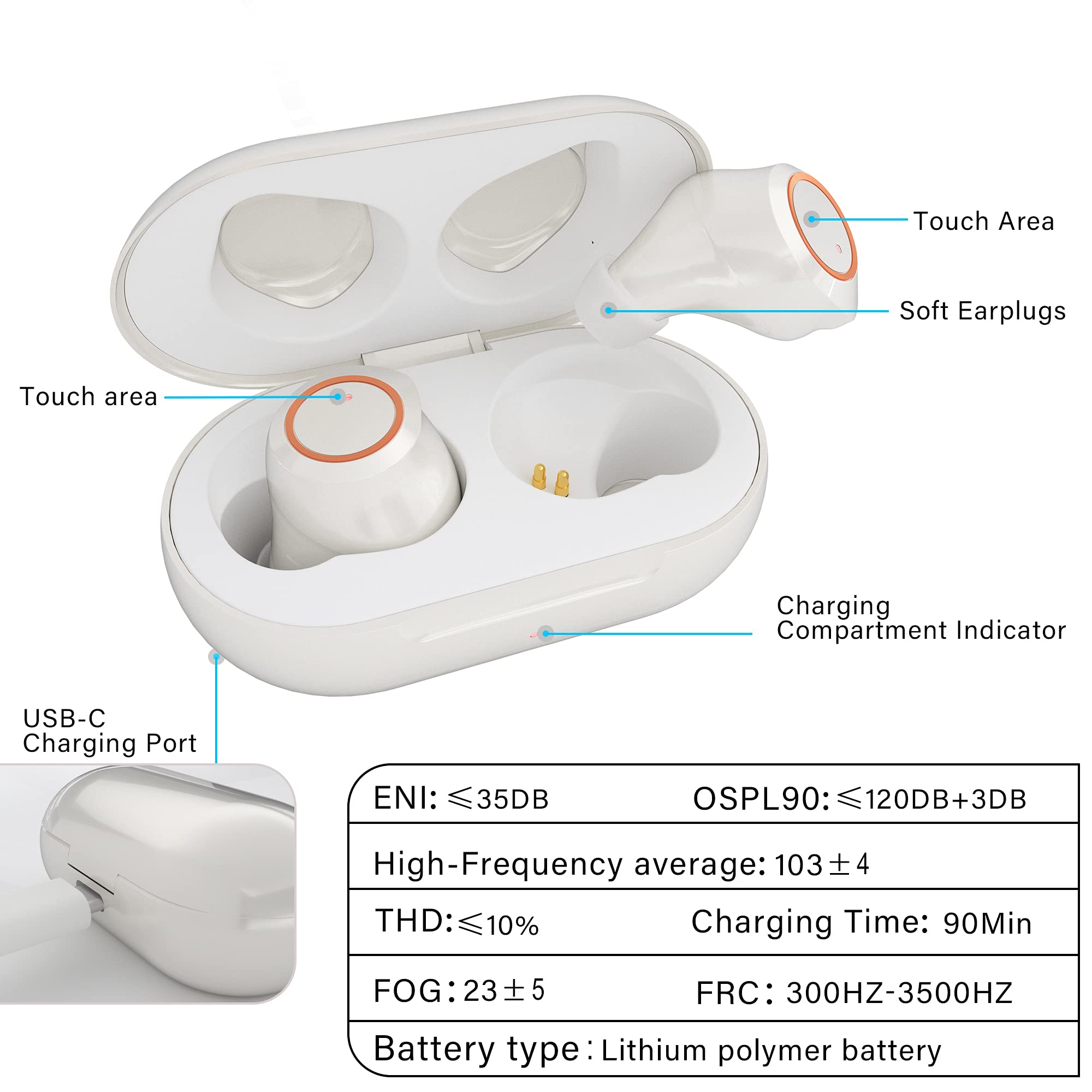 Hearing Aids, AGWILL Digital Hearing Amplifier, Rechargeable Hearing