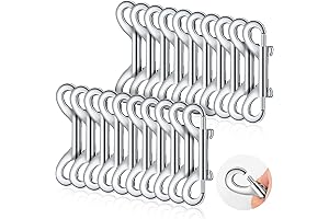 Hotop Double Ended Snap Hooks with Zinc Alloy Trigger Chain and Metal Clasps
