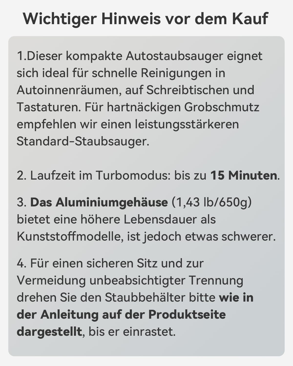 Akku-Autostaubsauger mit starker Leistung, 4-in-1 Handstaubsauger Akku 22000Pa/54 AW, 15-45min Laufzeit, 2 HEPA Filter, Mini Staubsauger für Auto, Bürotisch, PC