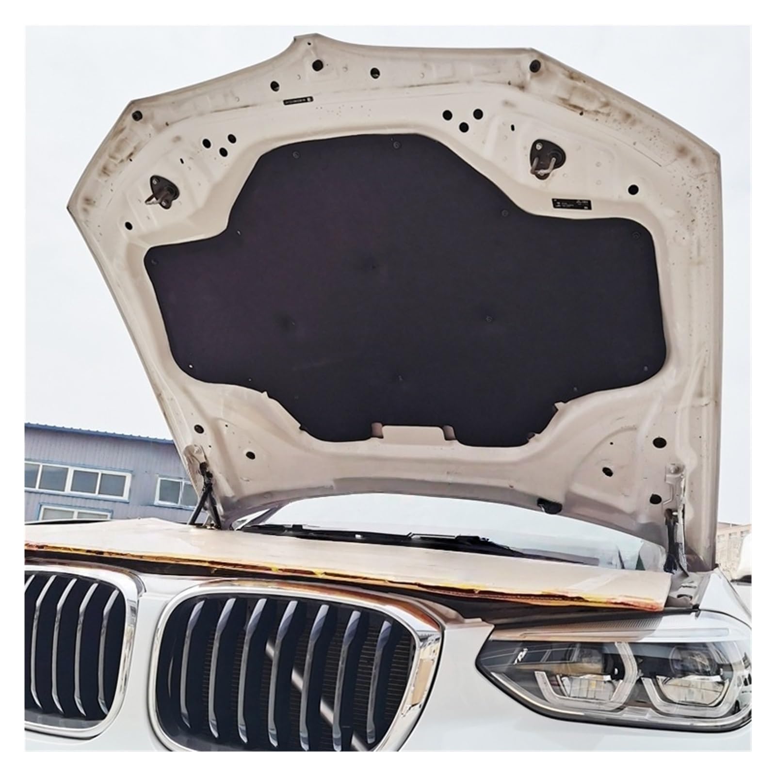 Front Hood Engine Firewall Car Front Engine Hood Sound Heat Sound Insulation Cotton Pad Soundproof Mat for X3 G01 for X4 G02 2018-2025