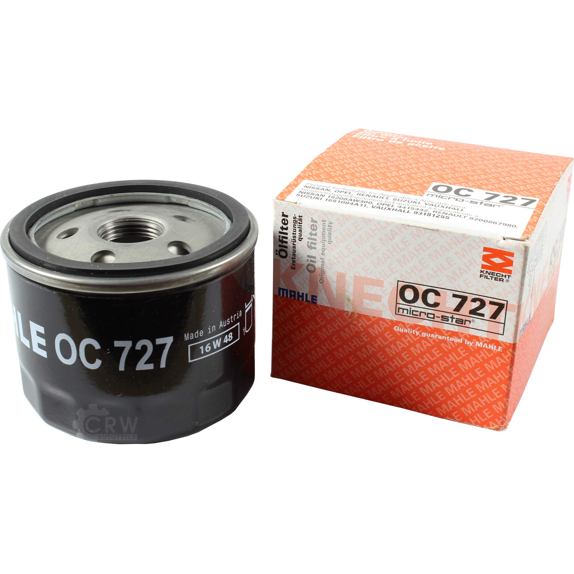 Paquete de inspección Kit de mantenimiento de filtros con filtro de aceite OC 727, filtro de aire LX 933/3, filtro de combustible KL 430, filtro de habitáculo (carbón activado) LAK 852, tornillo de