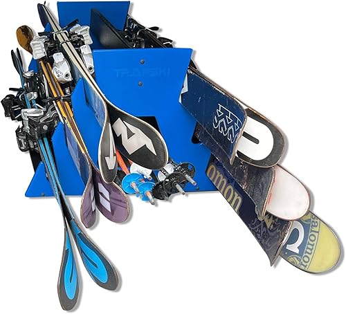 Miniatura 14 de TRAPSKI Soporte móvil para esquí de montaña y snowboard Plástico HDPE de grado marino Protección UV Correa premium incluida Fabricado