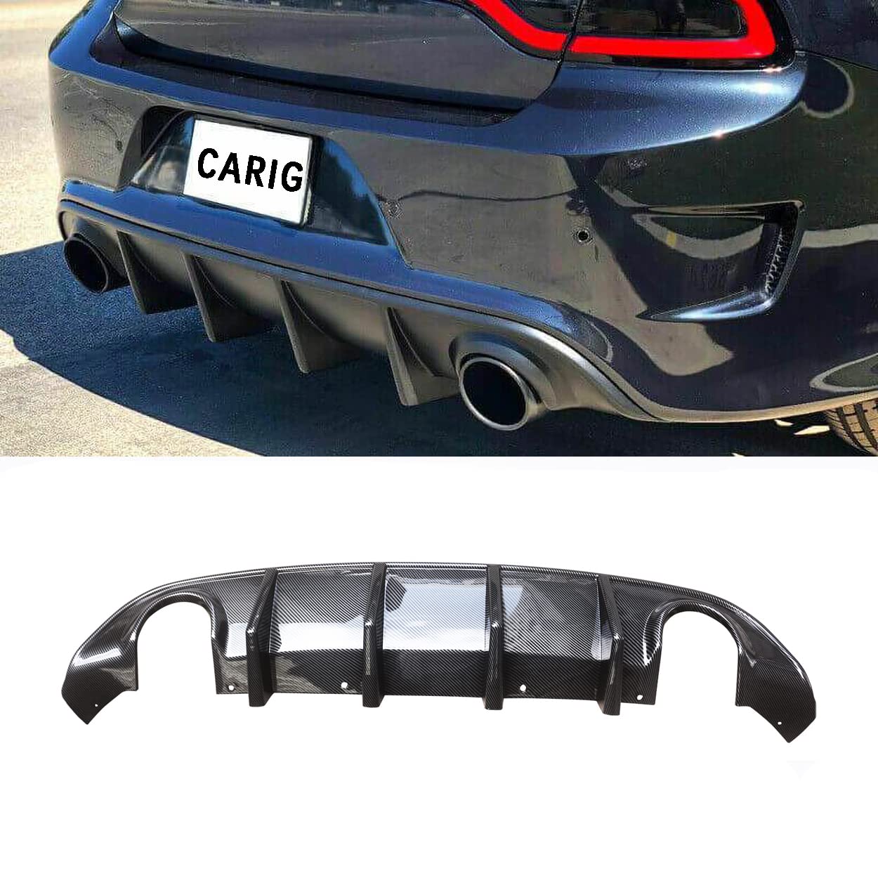 Amazon | CARIG リアディフューザー 2015-2019 ドッジ ダッジ 