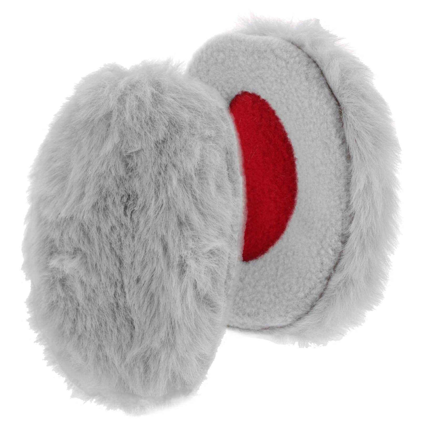 BESPORTBLE Outdoor Ear Warmers Rabbit Fur Earmuffs Full Coverage Ear Muffs for Men Women Boys and Girls Grey