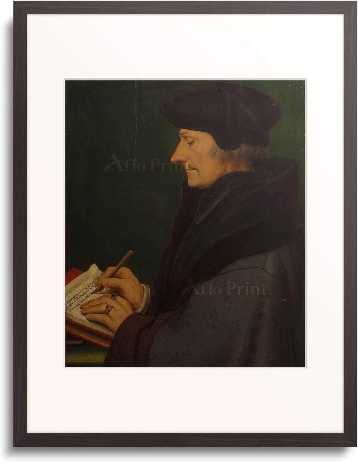 Amazon ハンス ホルバイン Hans Holbein 子 著述するエラスムスの肖像 Erasmus Of Rotterdam 1523 額装アート作品 アートフレーム ポスター オンライン通販