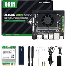 Yahboom Jetson Orin Nano 8GB SUB Super Developer Kit 67TOPS Support Super Kit Jetpack6.2 Linux with 256GB SSD, Power Supply, M.2 Wireless Network Card
