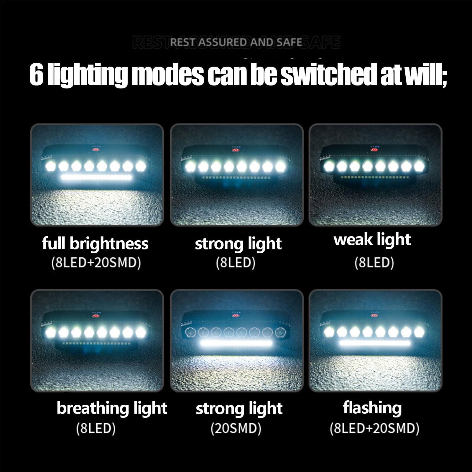 Cycling Lights - Anti-Dazzling 500 Lumen Led Bikee Lights, Front Rear Bikee Headlight | Waterproof Bicyclee Light Set with Quick-Release, 6 Modes Powerful Bicyclee Headlight Taillight for Cycling