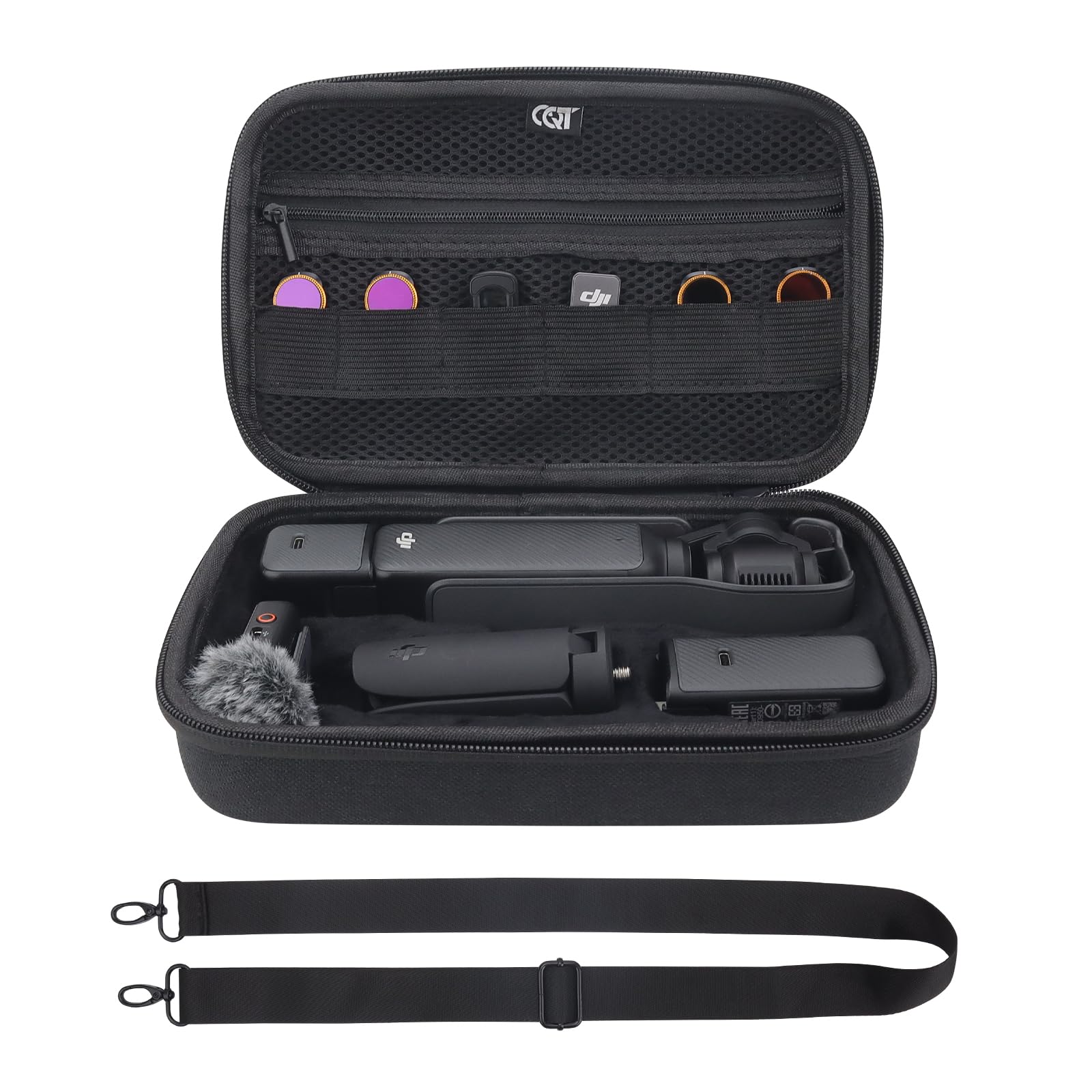 CQT Osmo Pocket 3 Case, Portable Storage Protective Bag Carrying Case for DJI Osmo Pocket 3 Creator Combo Accessories with shoulder straps (Creator