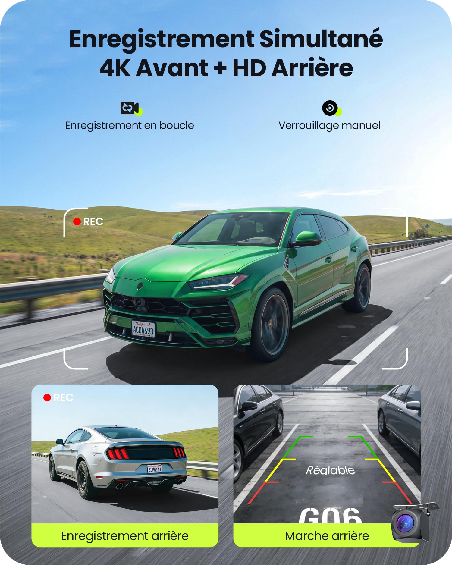 vaett 9,26" Écran CarPlay Voiture pour Apple CarPlay & Android Auto avec Dash Cam 4K et Cam de Recul HD, Car Play avec Mises à Jour OTA, Bluetooth 5.1, Mirror Link