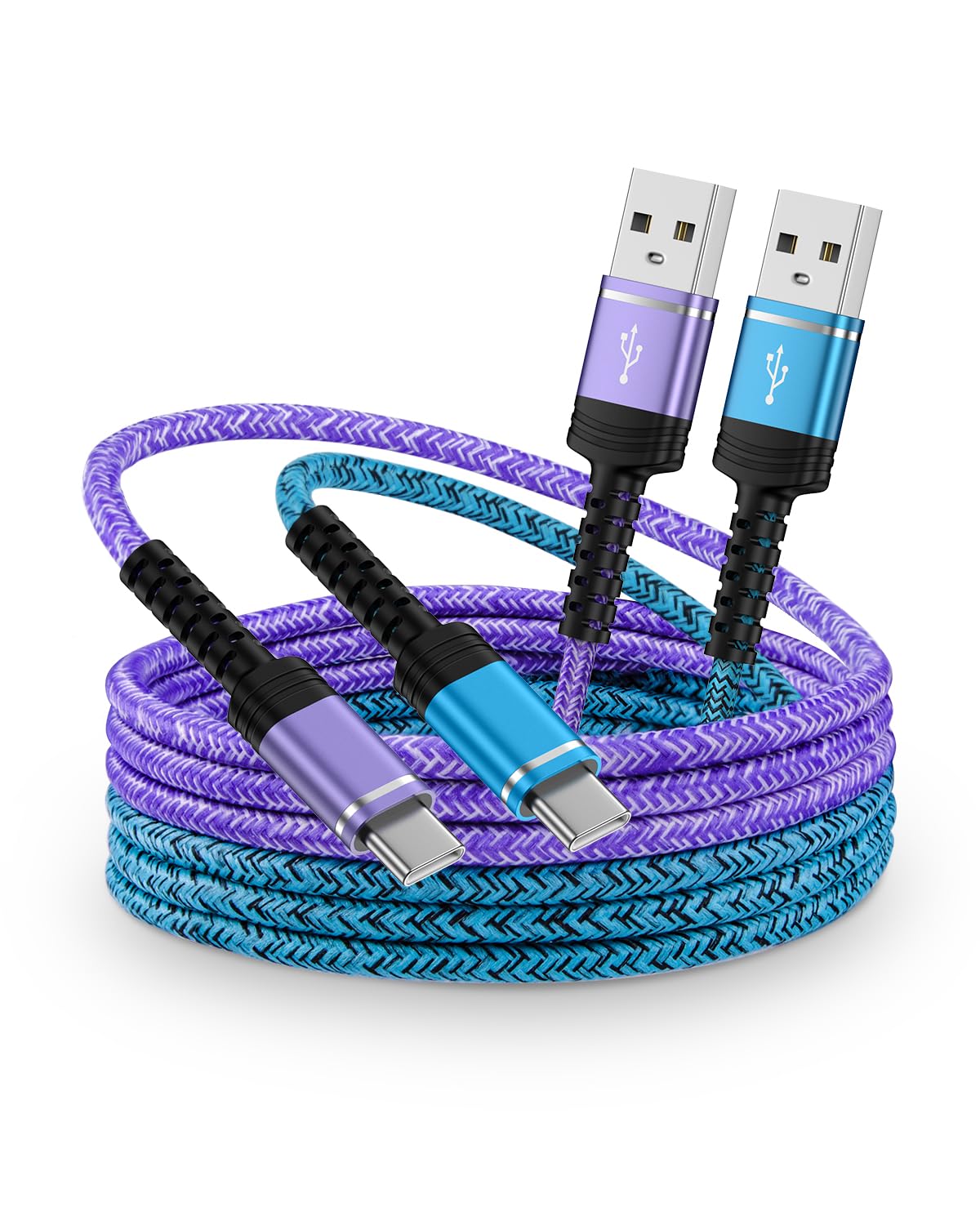 Cable de carga USB tipo C para Samsung S24 Ultra, cable USB A a USB C de 10 pies de largo, carga rápida para Samsung Galaxy A16/A15/A14/A55/A54/A35/A25/A32/S24Ultra/S23/S22/S21/Note 20/Z Fold 6/Z Flip